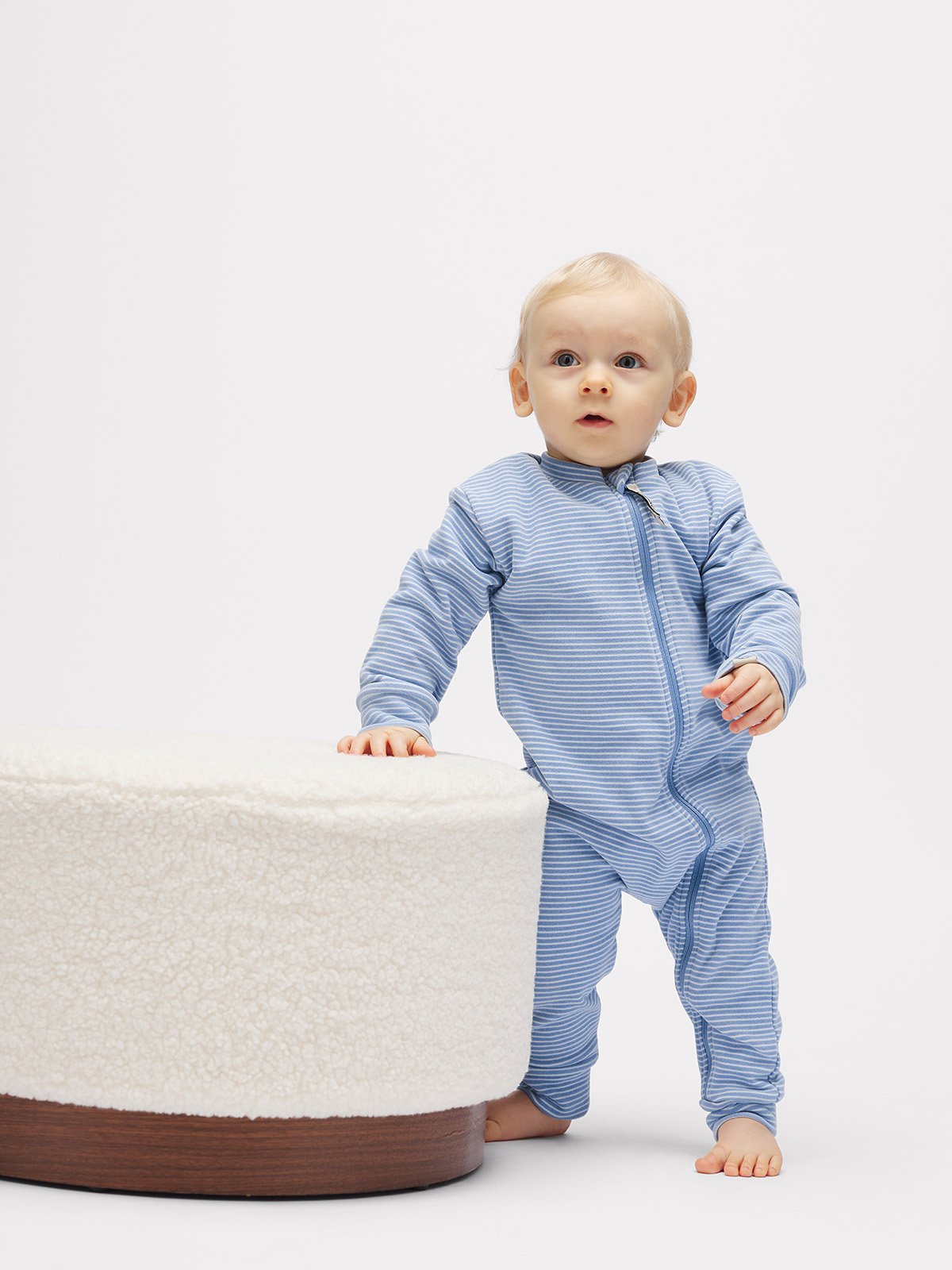 Gullkorn Cactus Babydress Lys Blå (S)