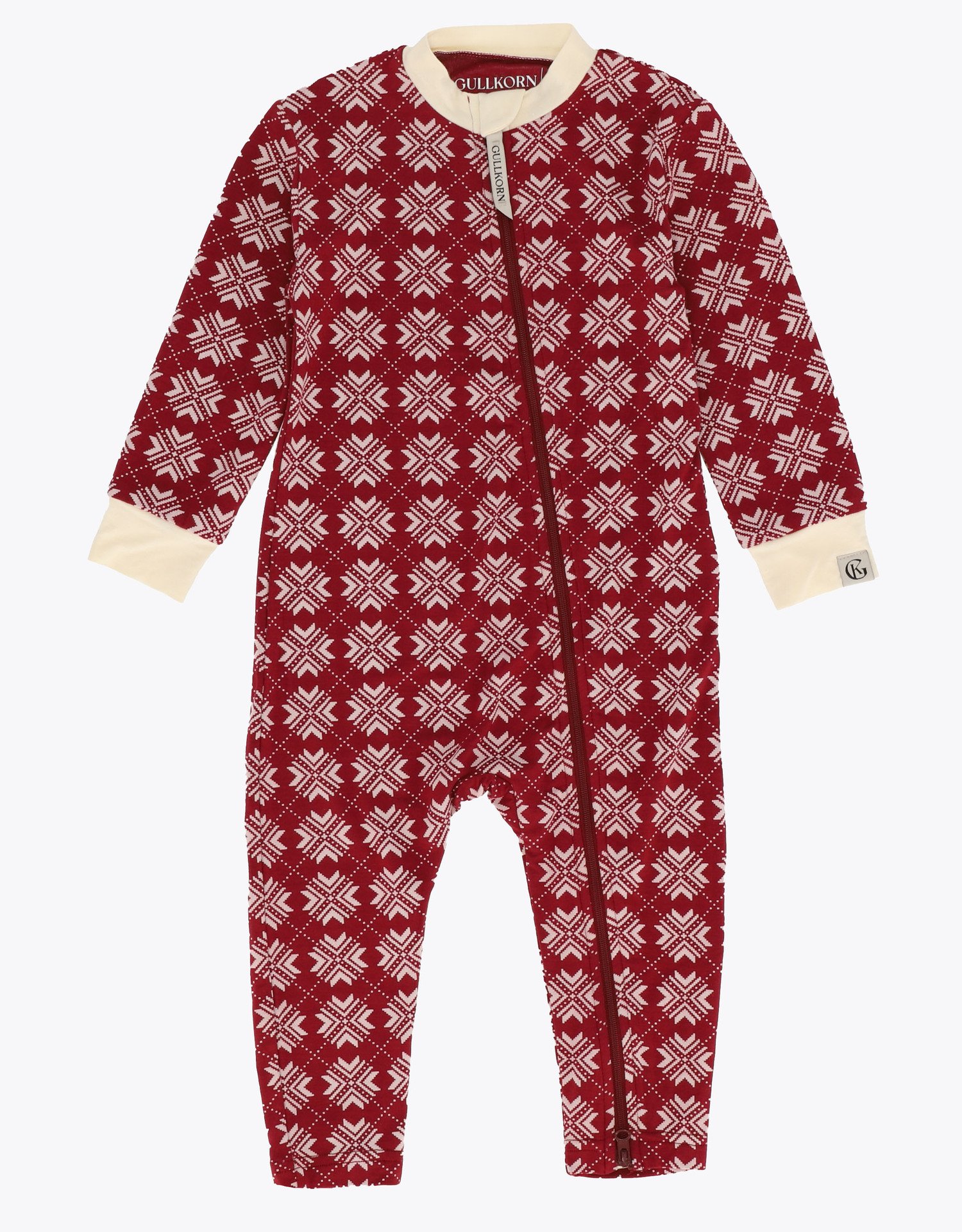Gullkorn Kos Babypysjamas Dyp Rød