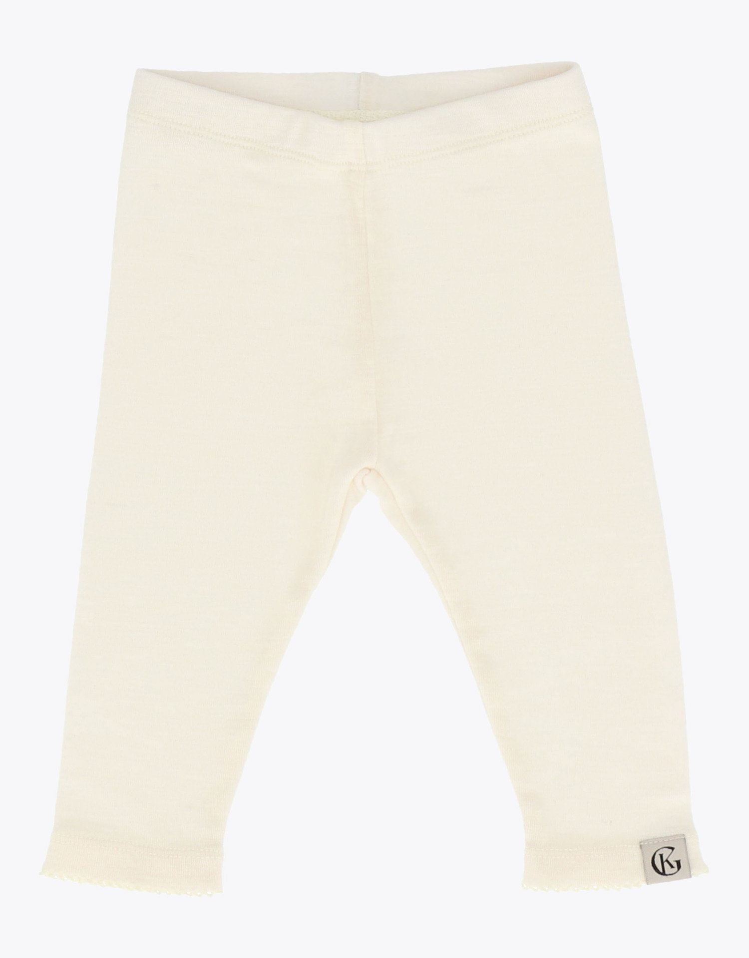 Gullkorn Vakke Ull Babybukse Varm Hvit