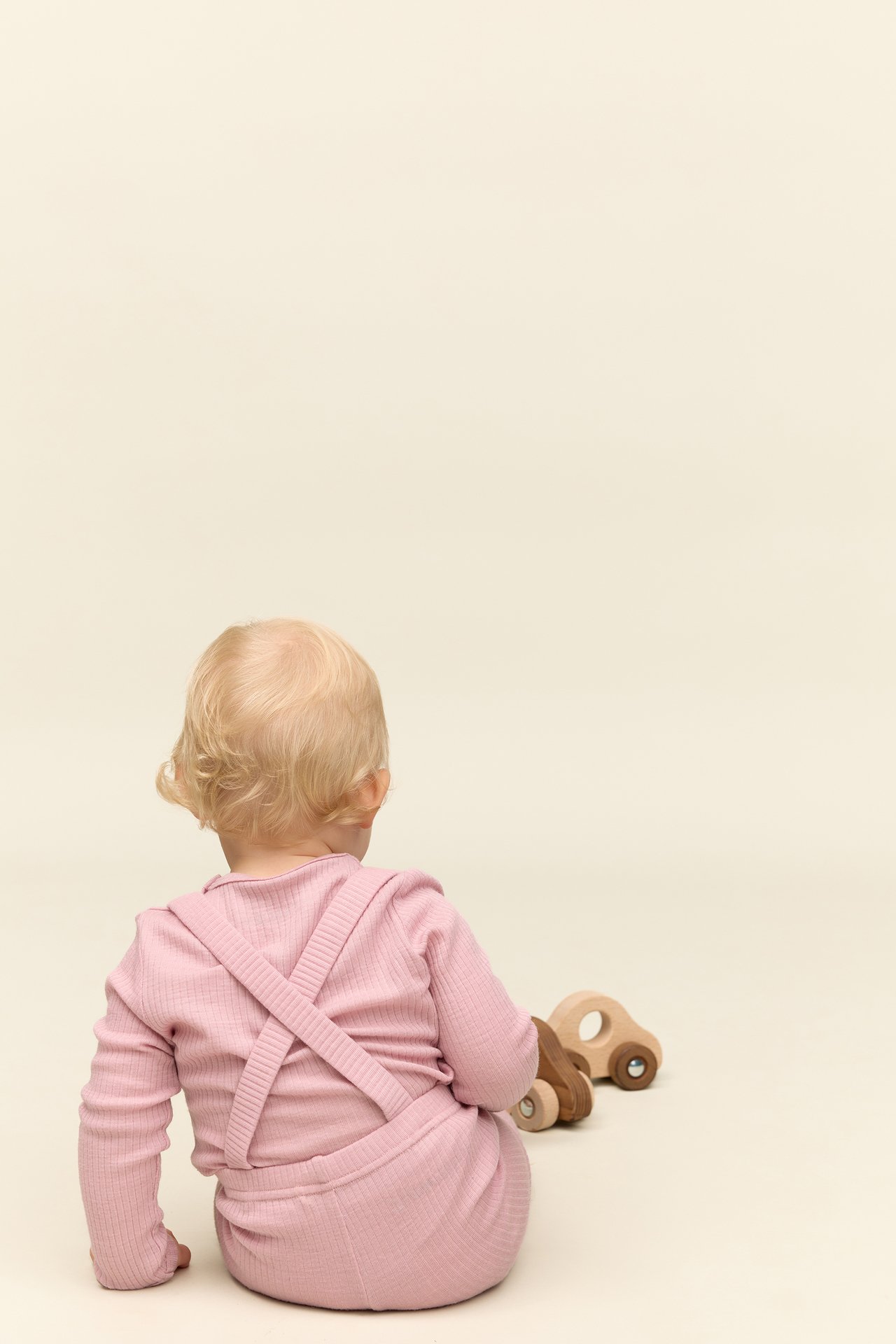 Gullkorn Chalk Baby Ull-longs LillaRosa