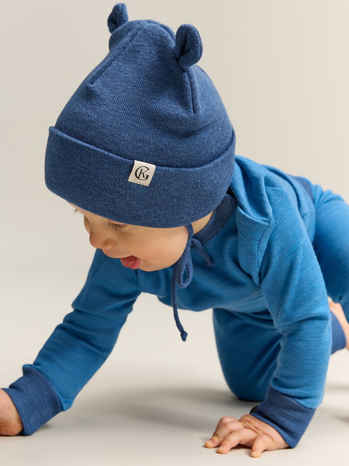 Gullkorn Grana Ull Body M Himmelblå