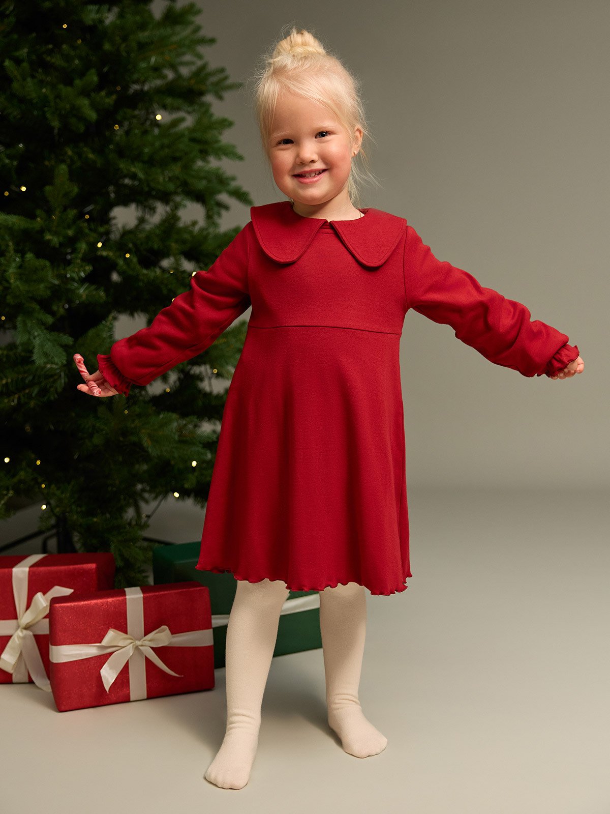 Gullkorn Eno Kjole Dyp Rød