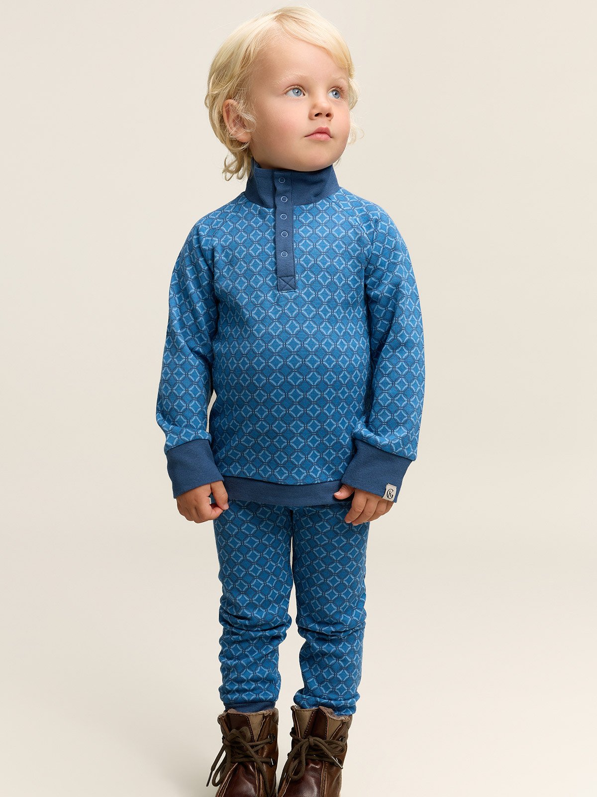 Gullkorn Axi Jacquard Longs M Himmelblå (P)