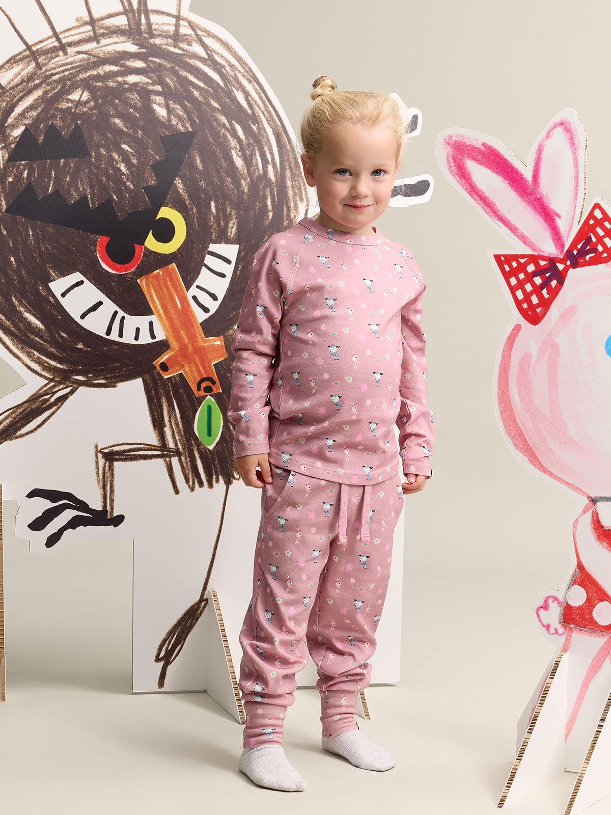 Gullkorn Bukkene Genser Støvrosa (P)