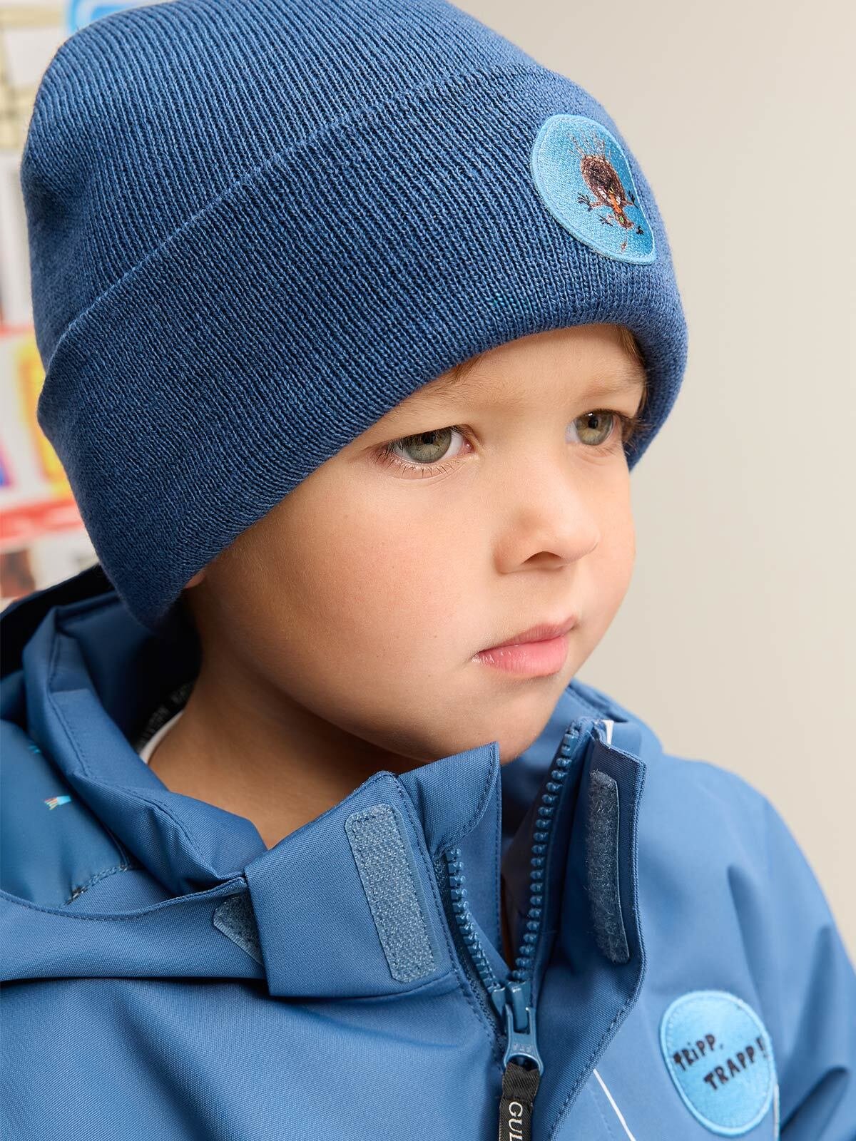 Gullkorn Bukkene Ull Lue Stormblå