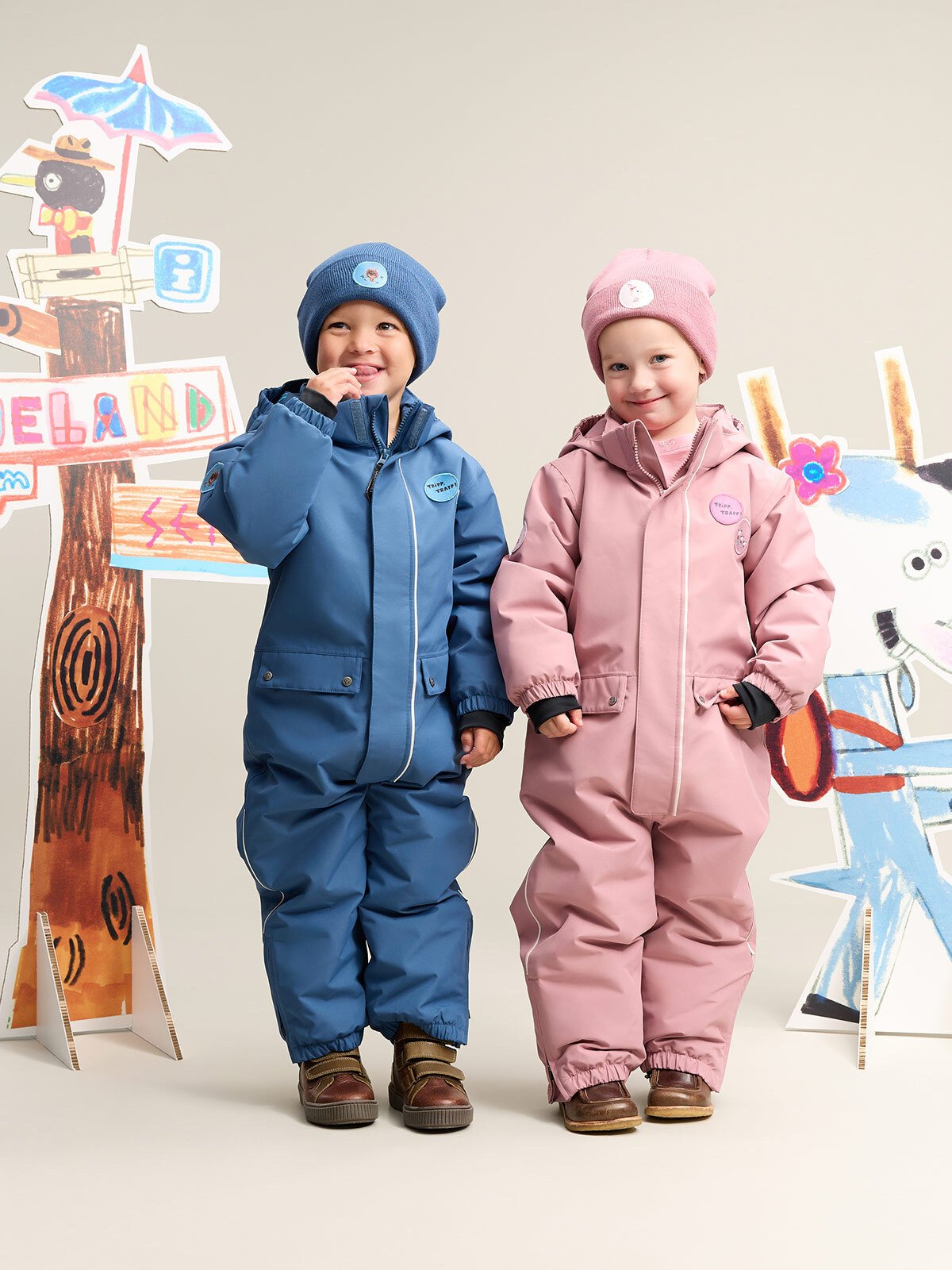 Gullkorn Bukkene Vinterdress Stormblå