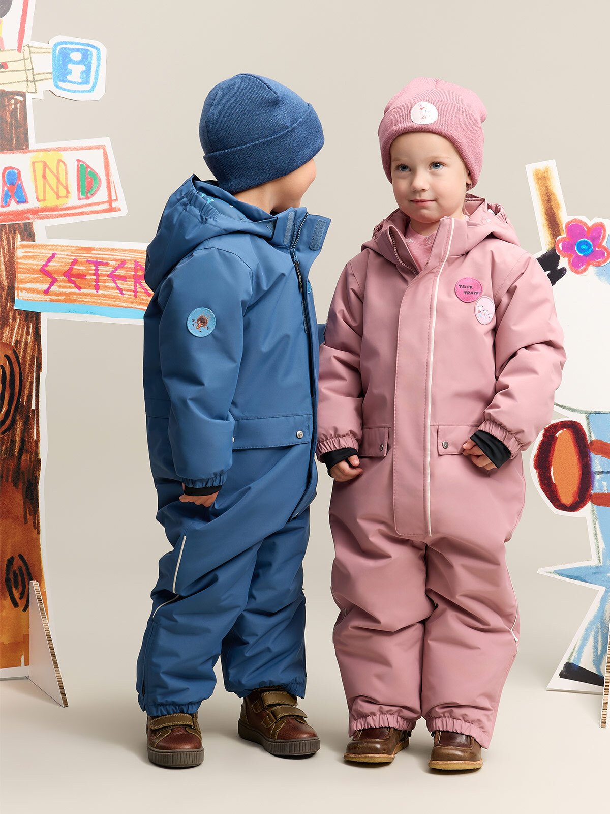 Gullkorn Bukkene Vinterdress Tåkerosa