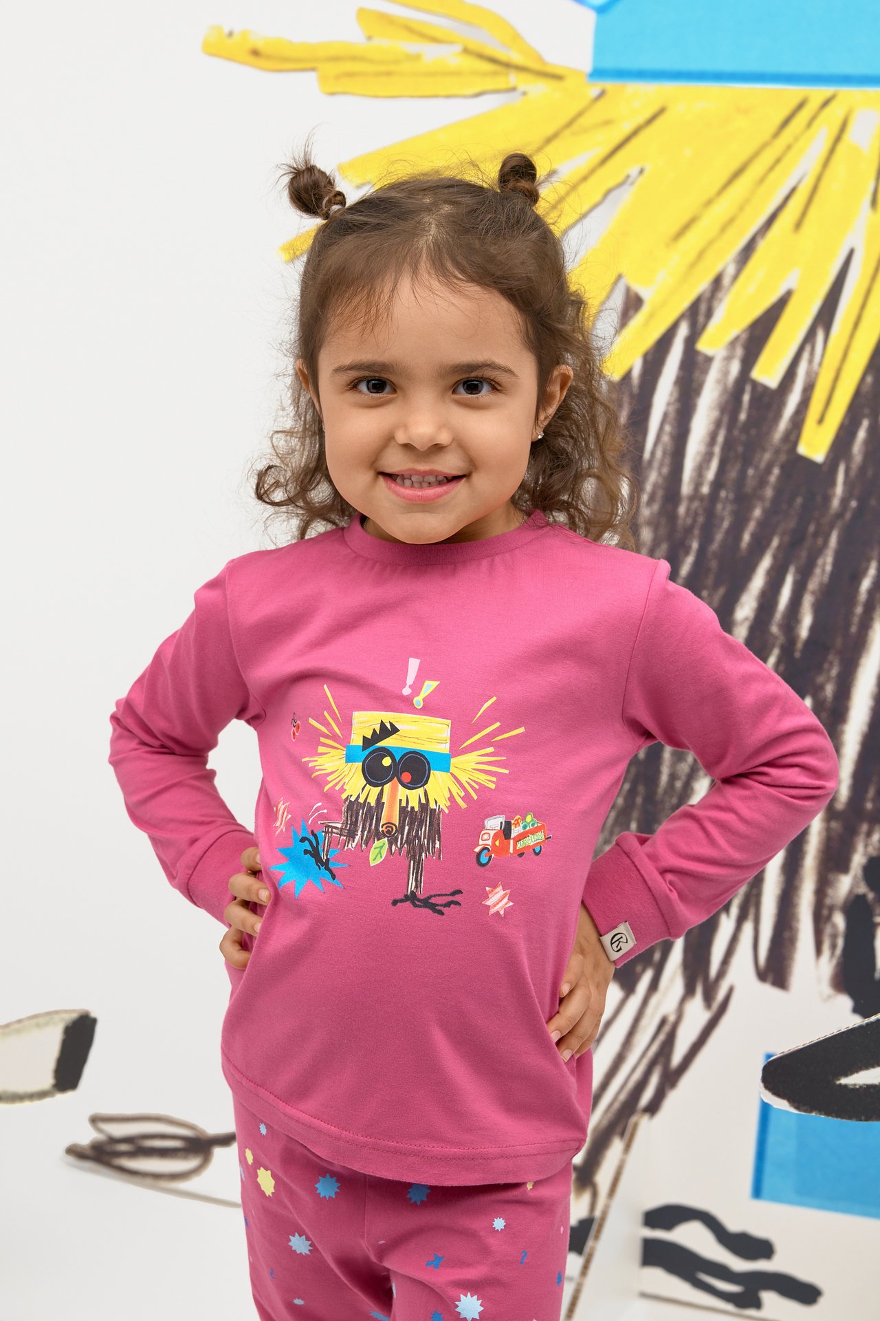 Gullkorn Bukkene Pysjamas Varm Rosa (P)