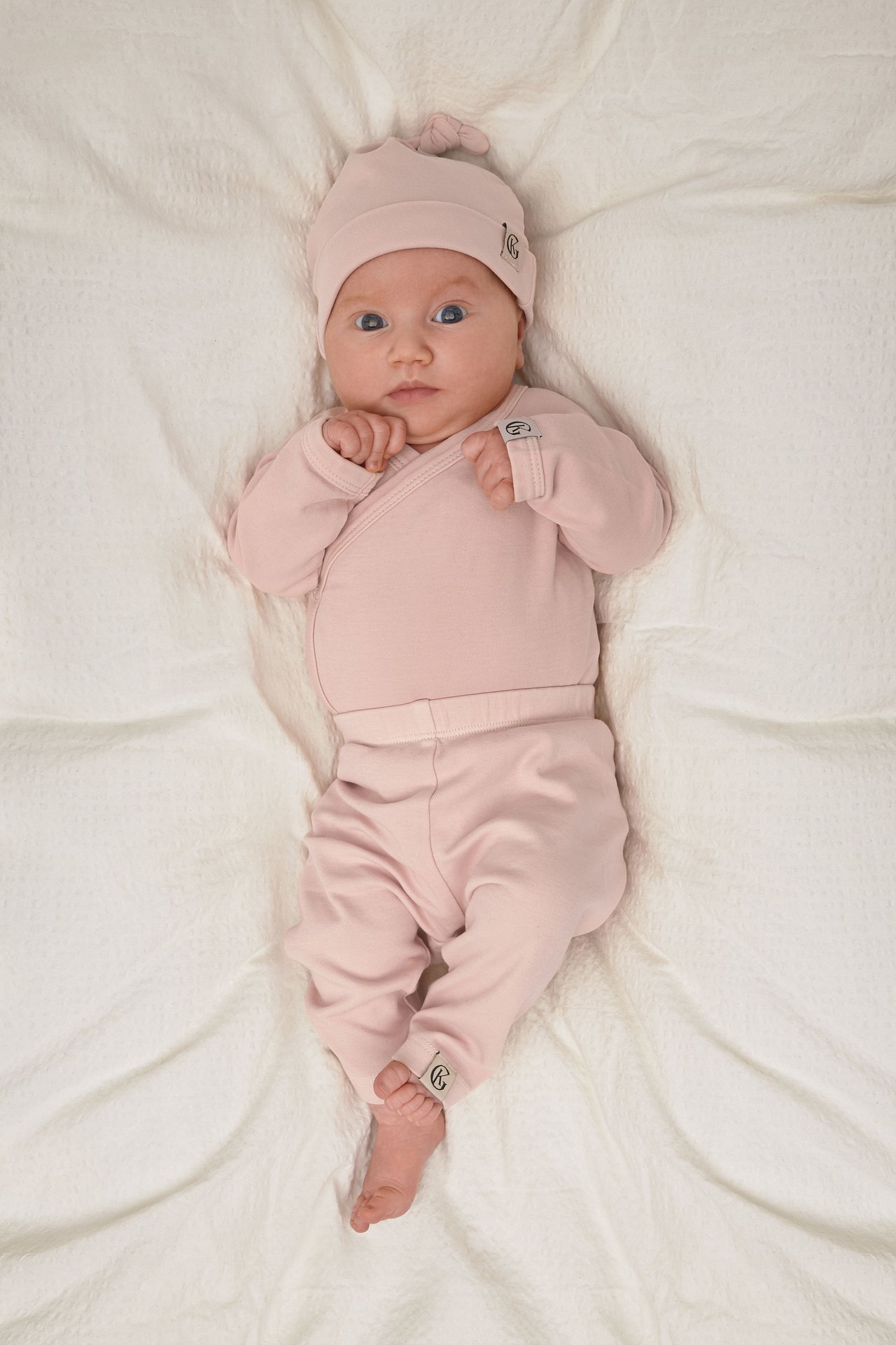 Gullkorn Vakke Baby Bukse Støvrosa