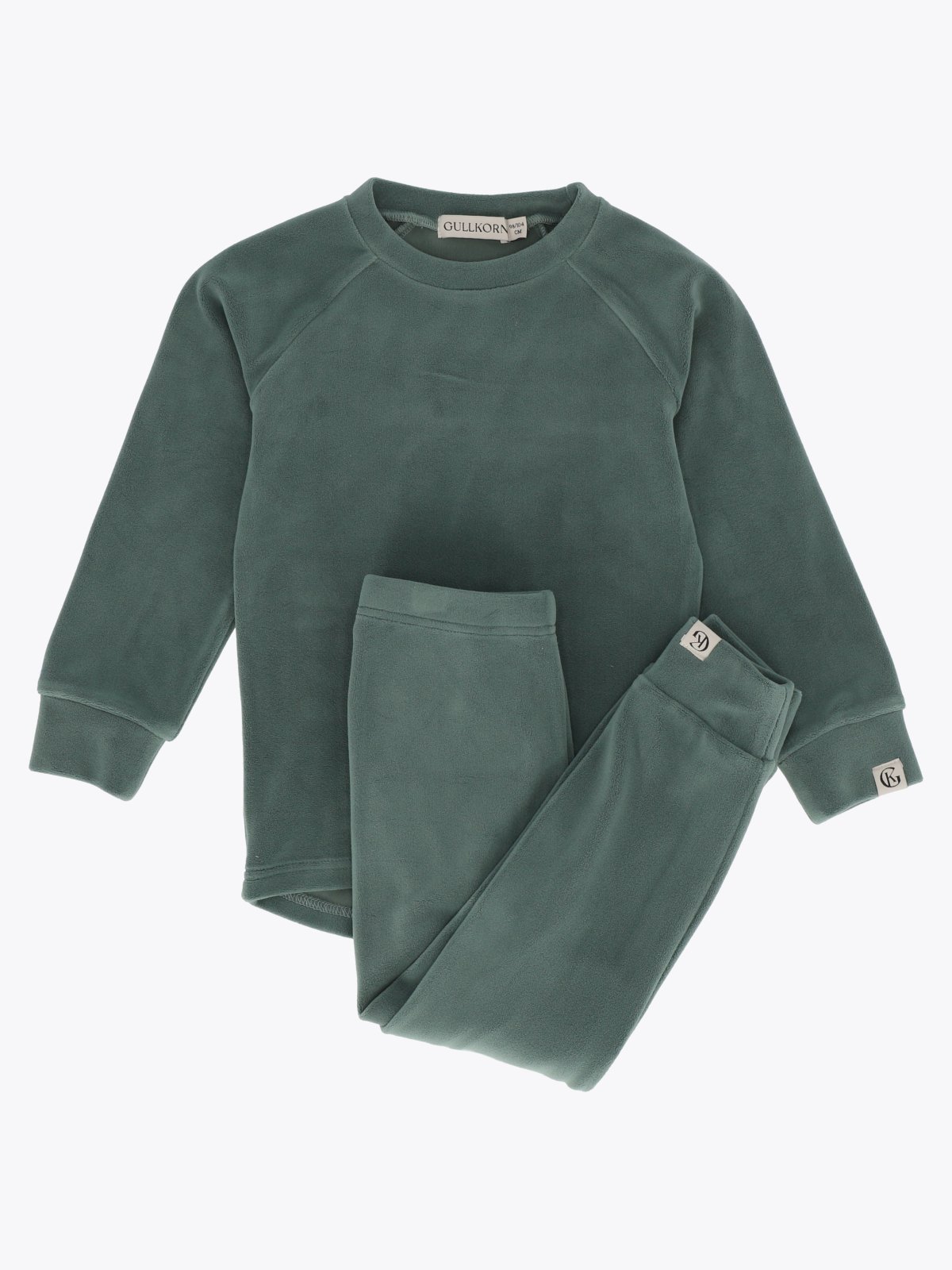 Gullkorn Jona Fleece-sett Dus Grønn