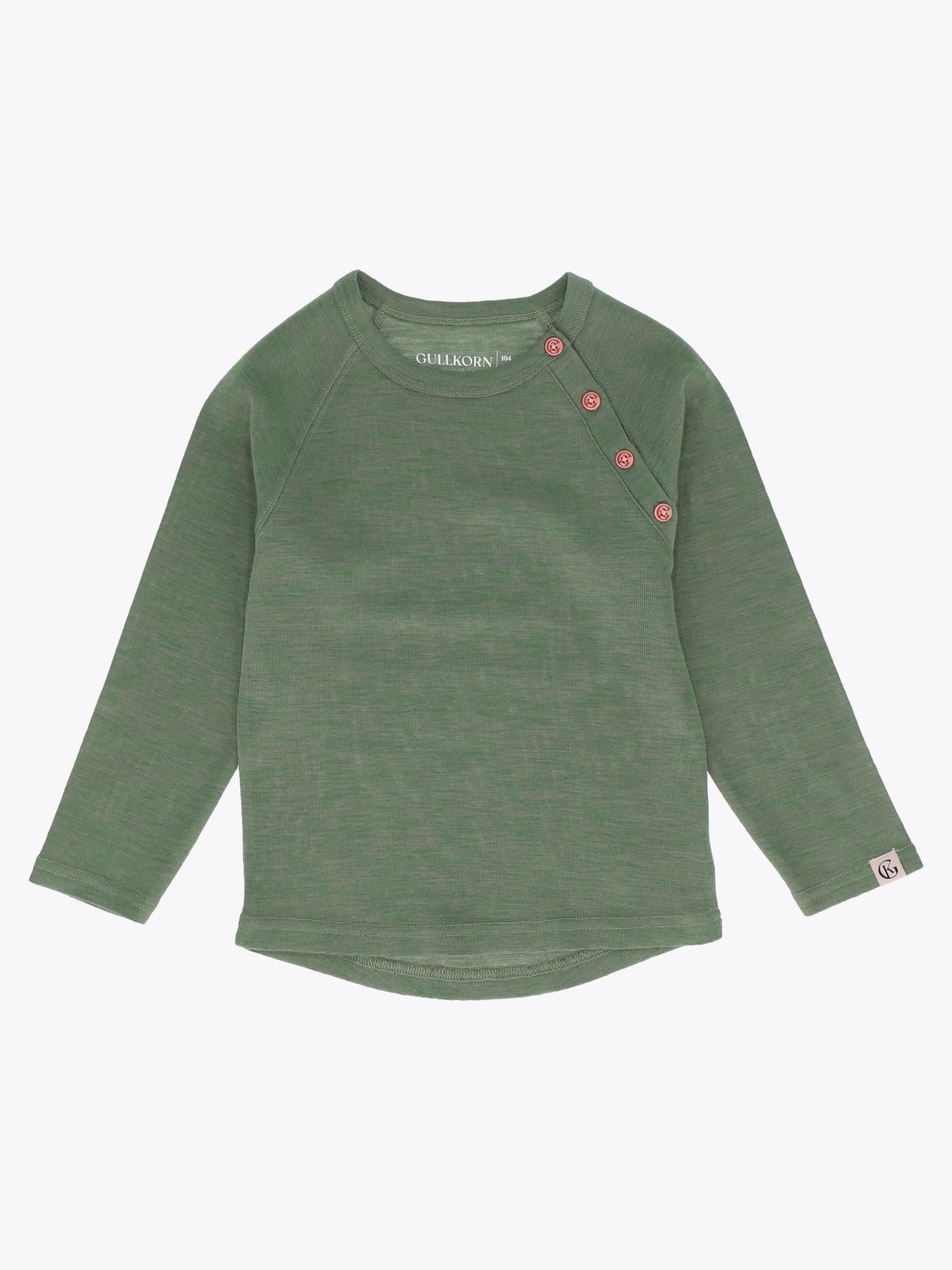 Gullkorn Villvette Ull Longsleeve Tåkegrønn