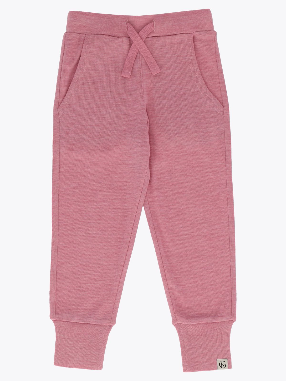 Gullkorn Villvette Ull Bukse Tåkerosa