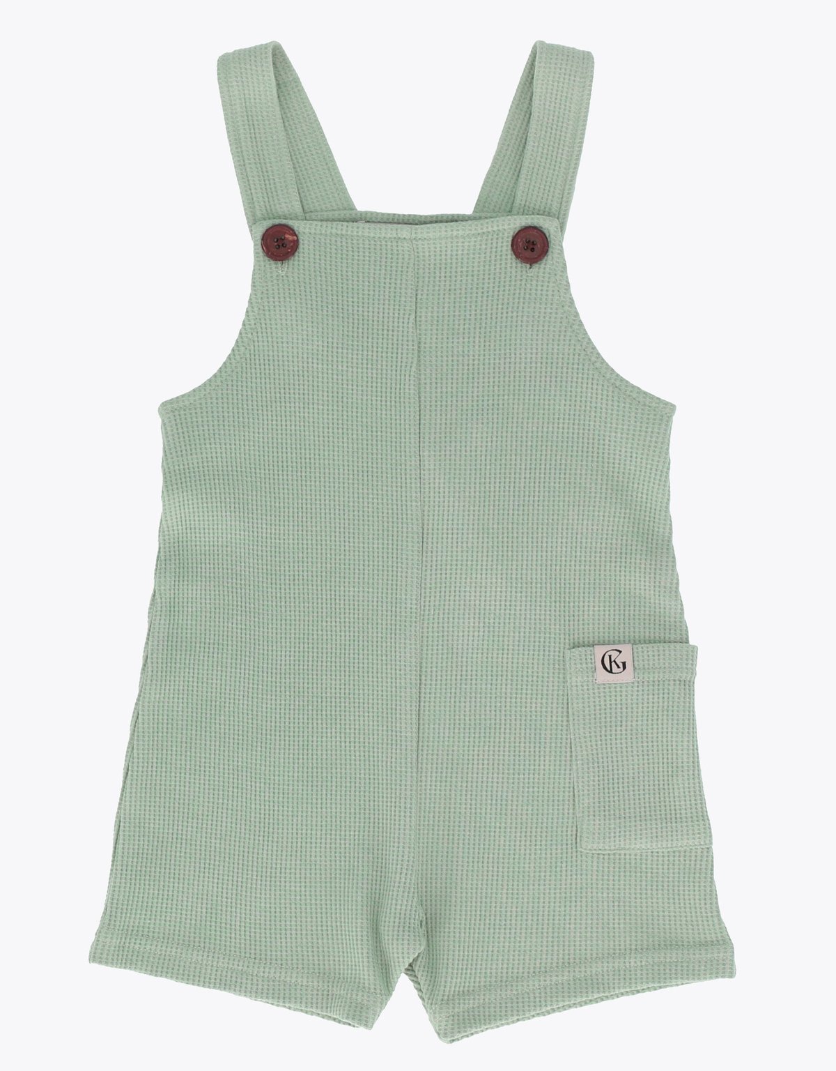 Gullkorn Basal Baby Shorts Grågrønn