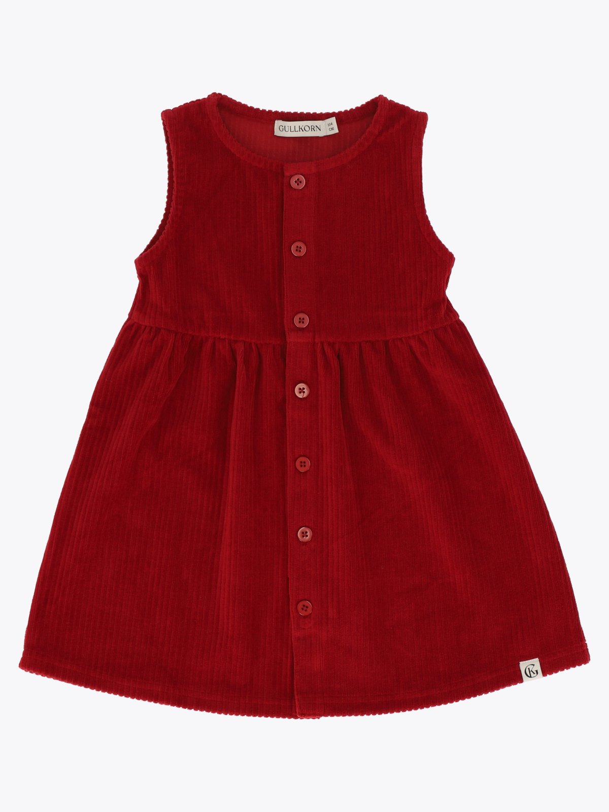 Gullkorn Rodo Kjole Dyp Rød