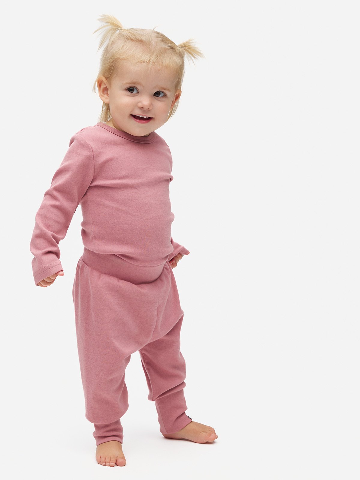 Gullkorn Villvette Baby Bukse Antikkrosa