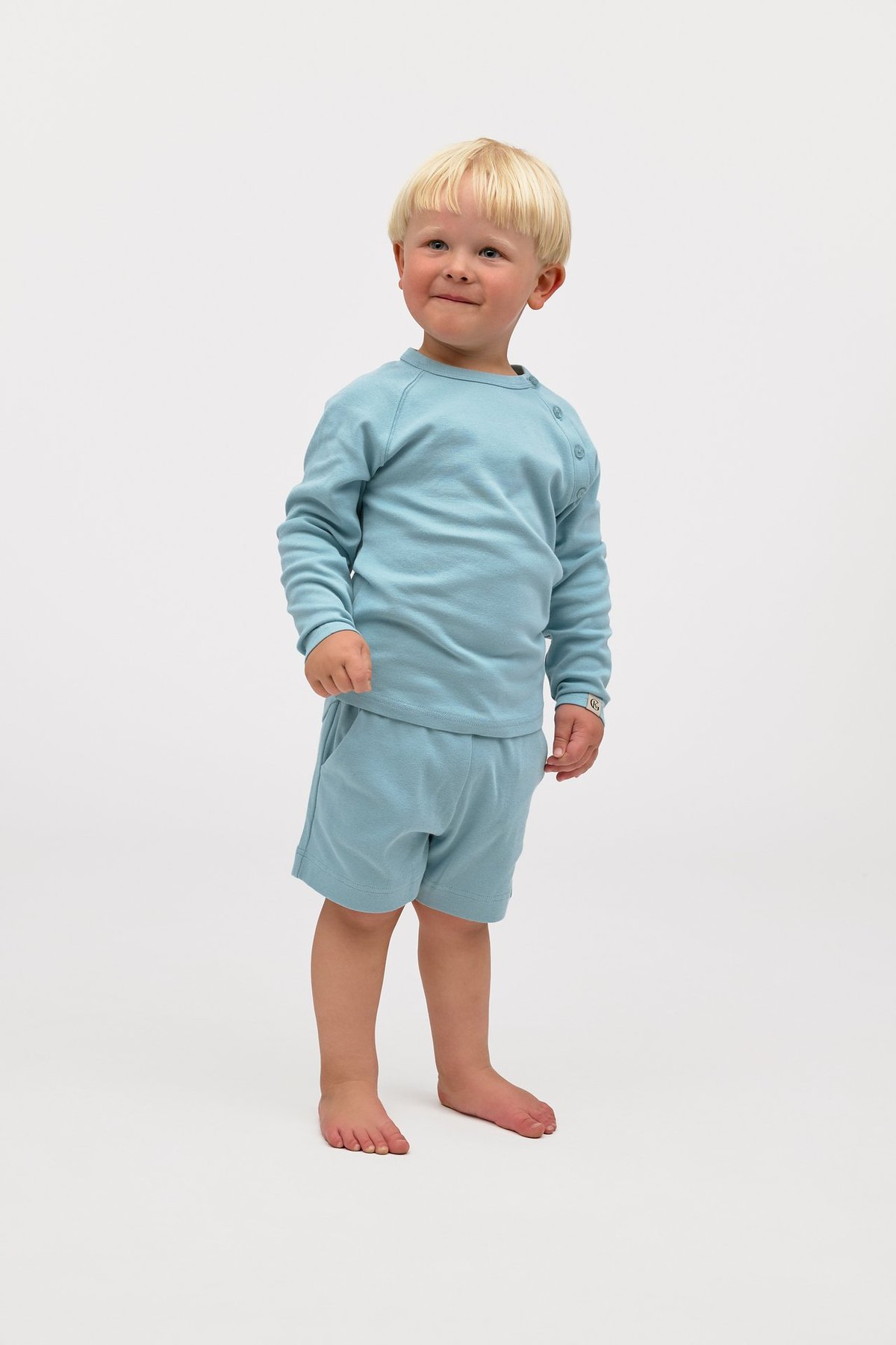 Gullkorn Villvette Shorts Askeblå