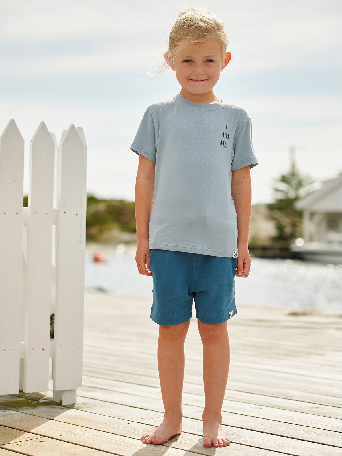 Gullkorn Villvette shorts Mellomblå