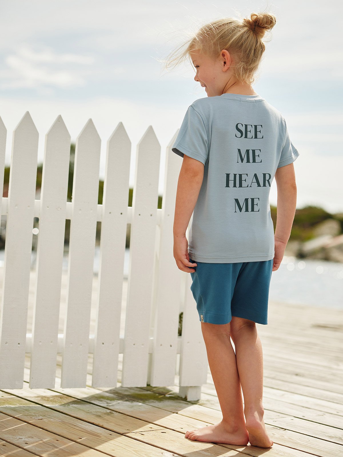 Gullkorn Villvette shorts Mellomblå