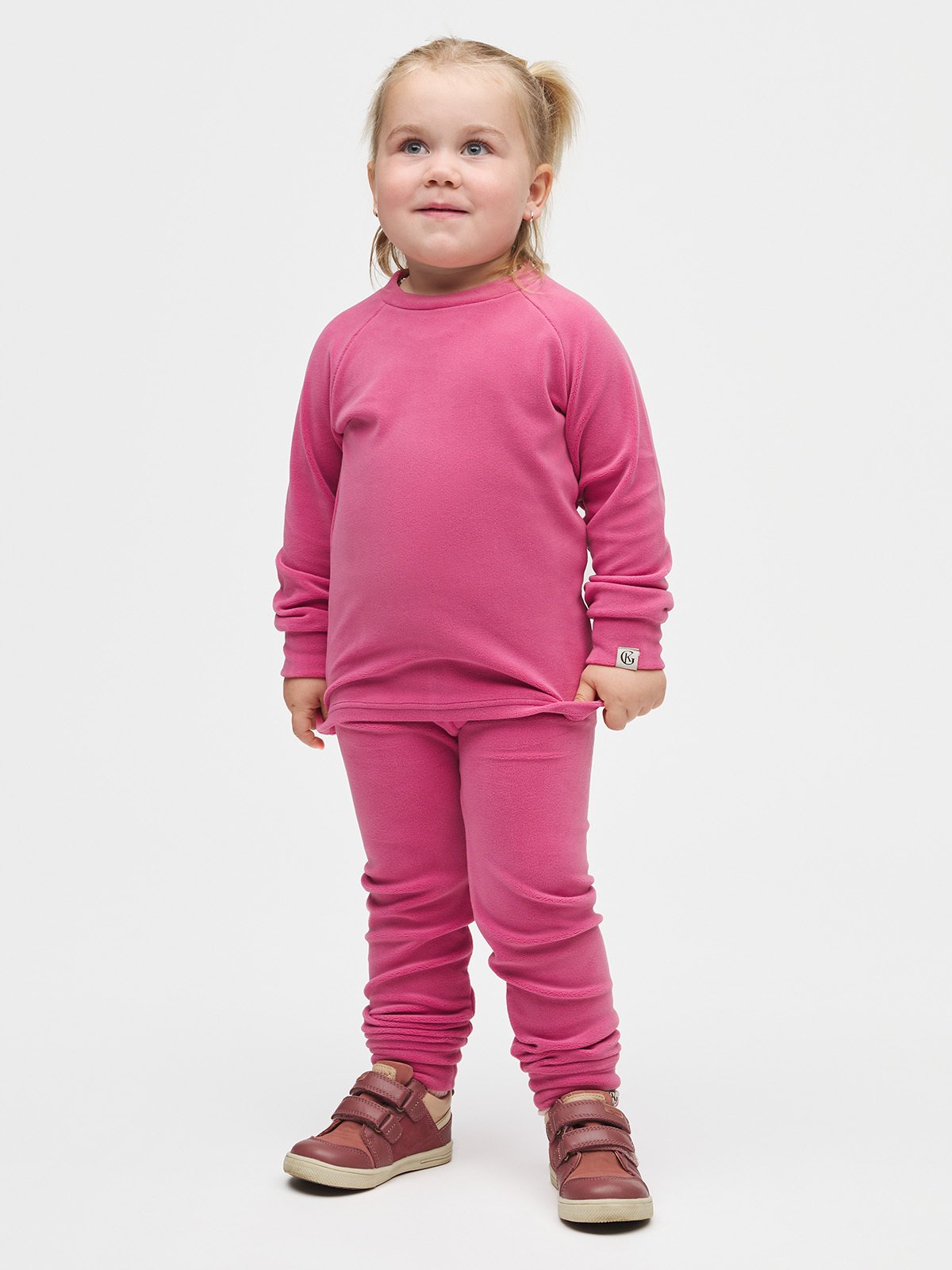 Gullkorn Jona Fleece-sett Fransk Rosa