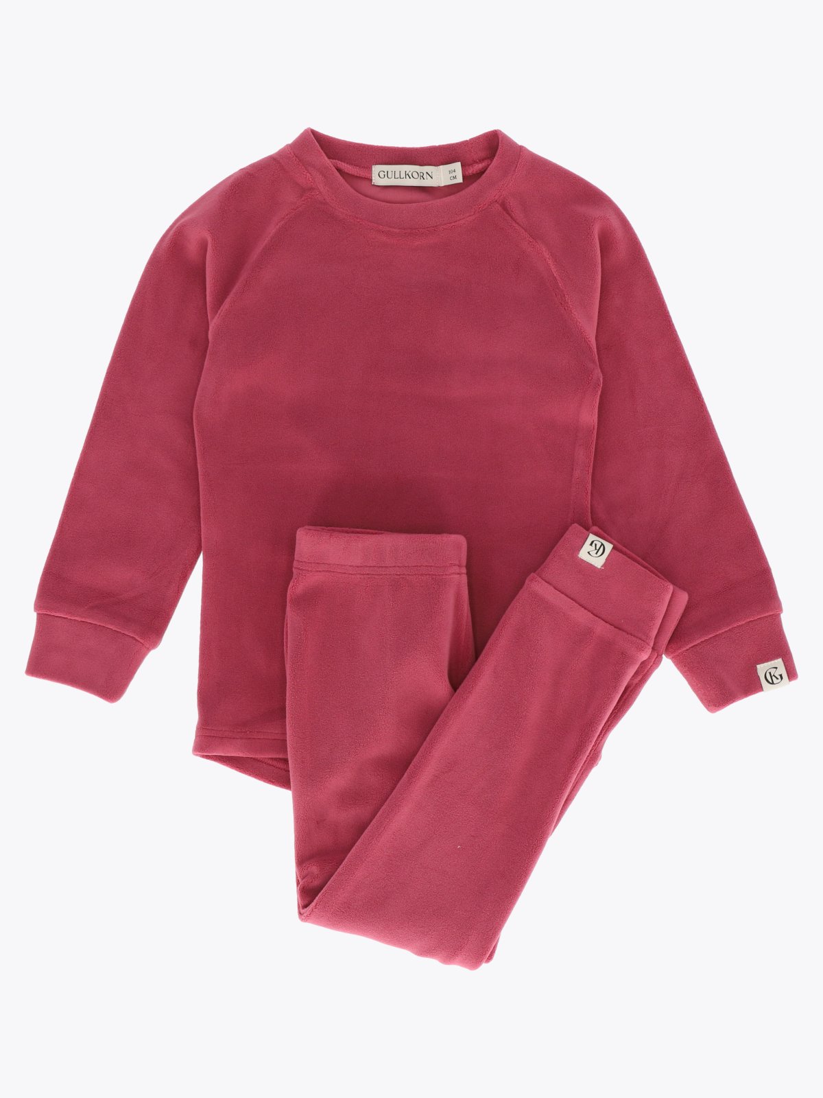 Gullkorn Jona Fleece-sett Varm Rosa
