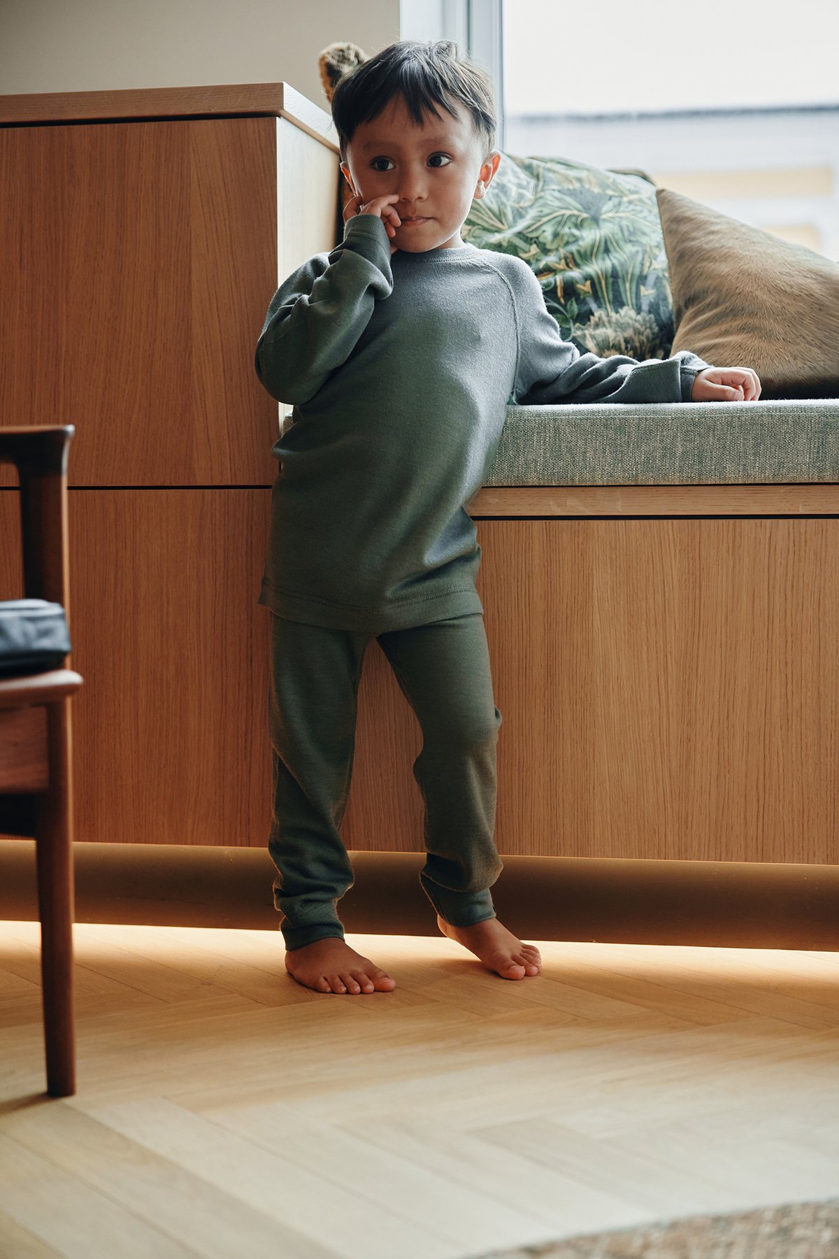 Gullkorn Gullull Wool Sweater Matt Grønn
