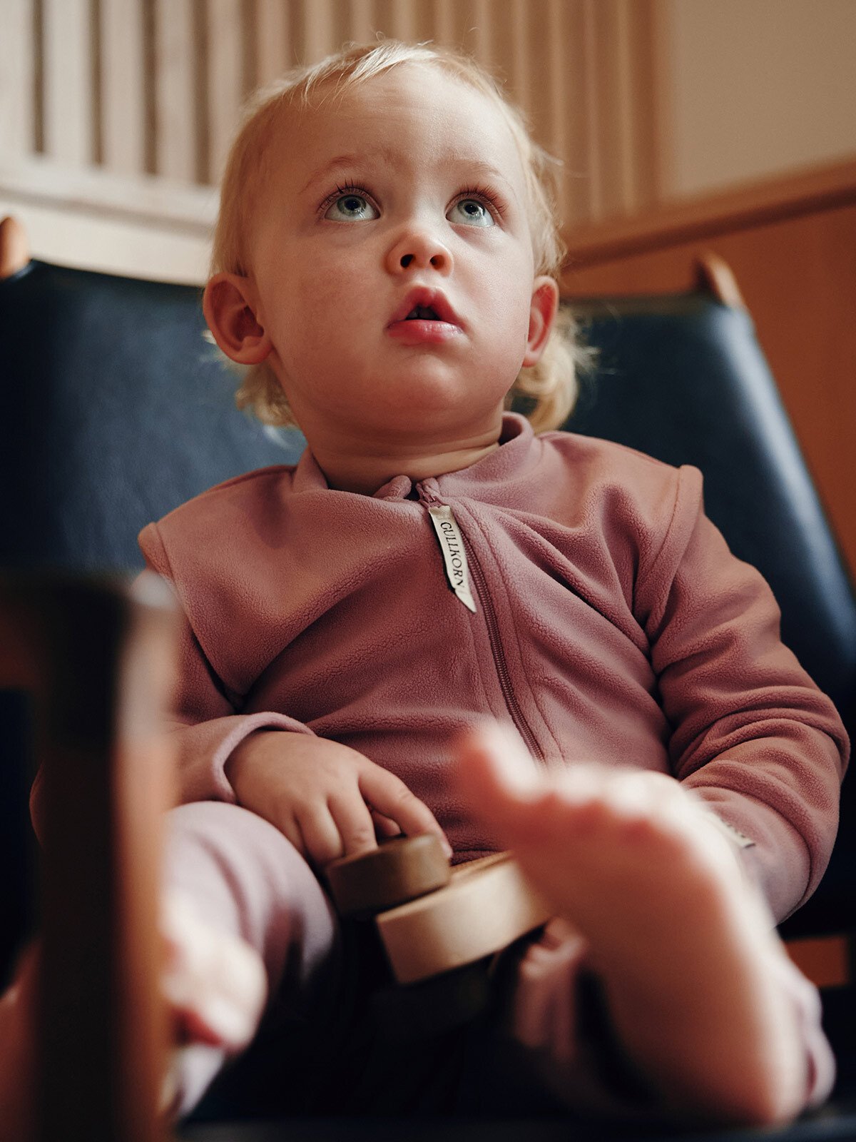 Gullkorn Jona Fleece Heldress LillaRosa