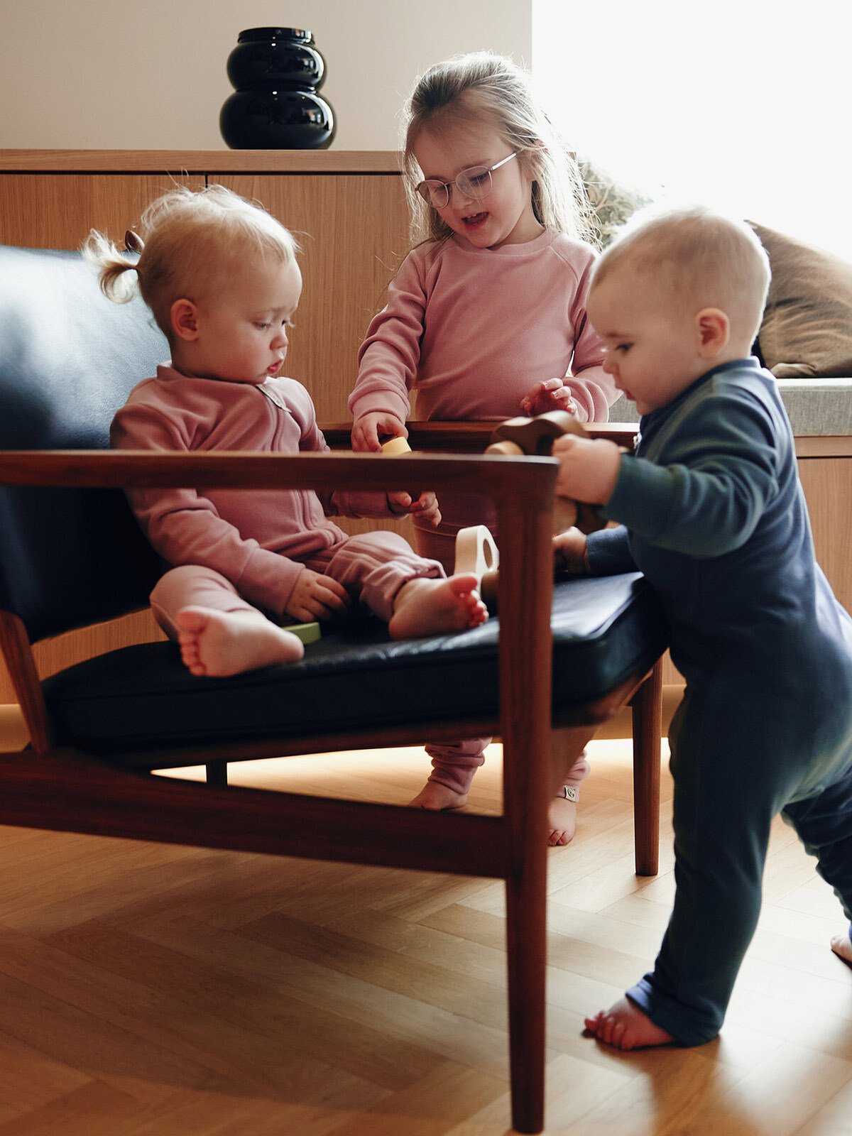 Gullkorn Jona Fleece Heldress LillaRosa