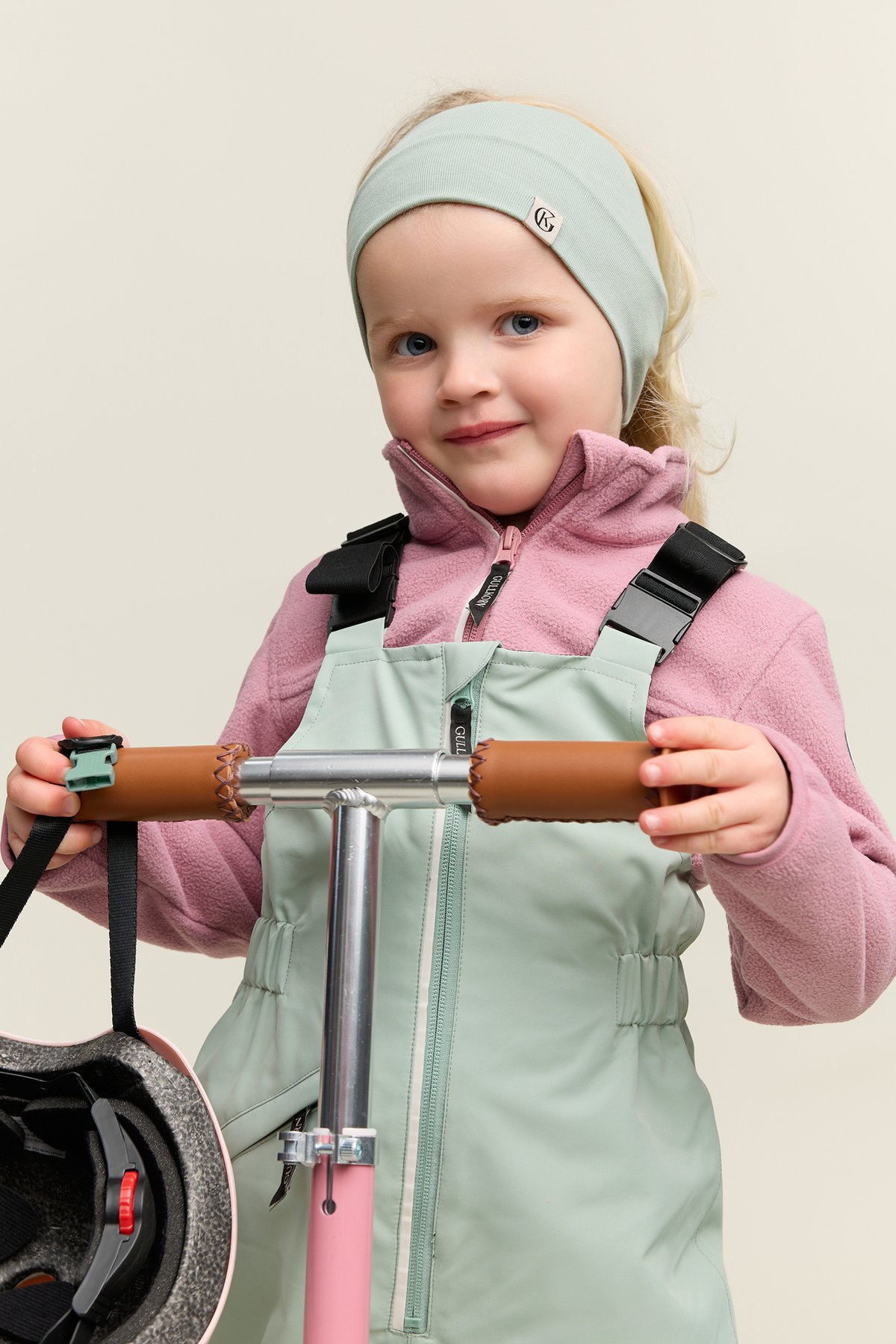 Gullkorn Clover Vindfleece Jakke Dus Rosa