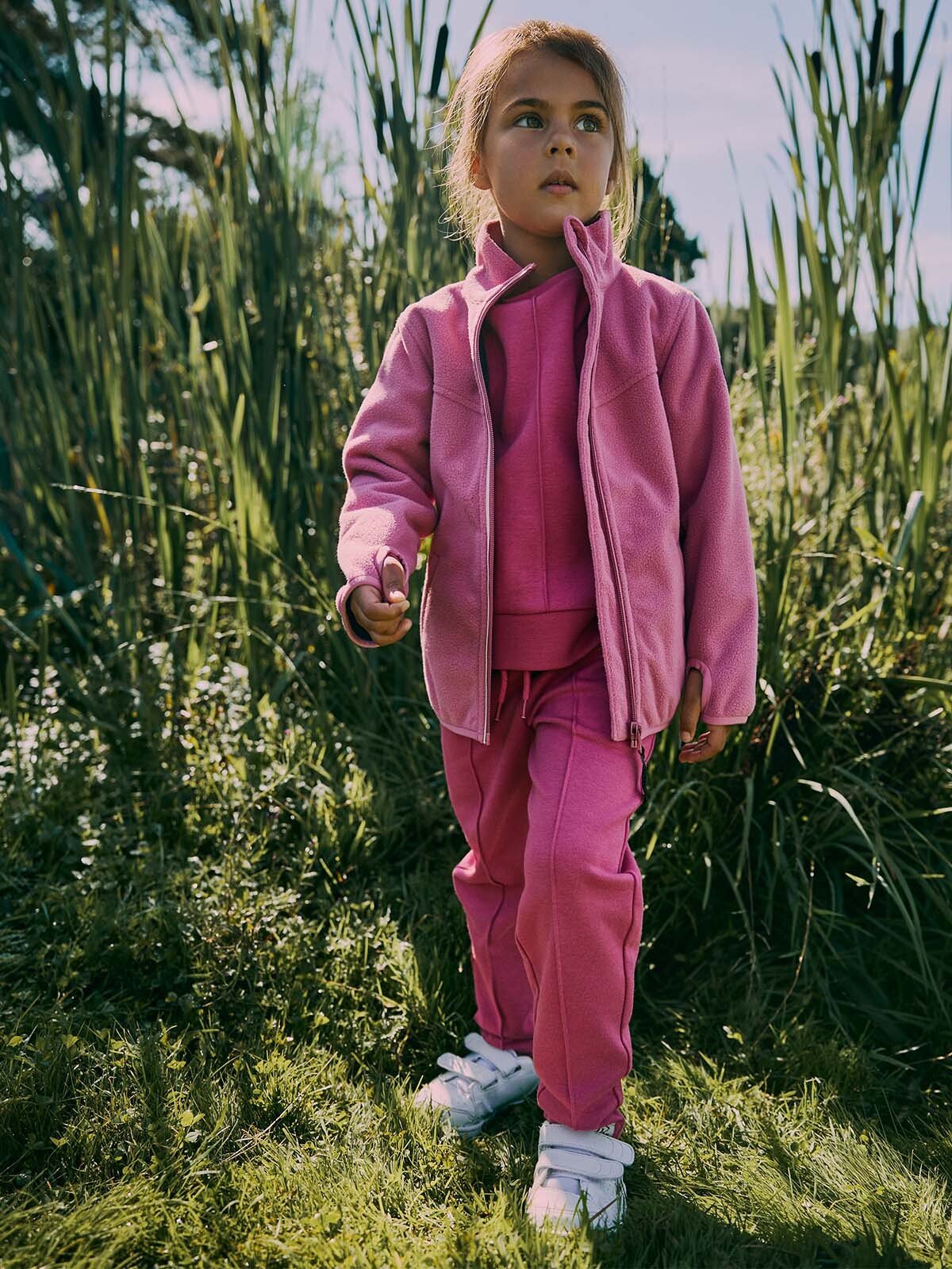 Gullkorn Clover Vindfleece Jakke Rosa