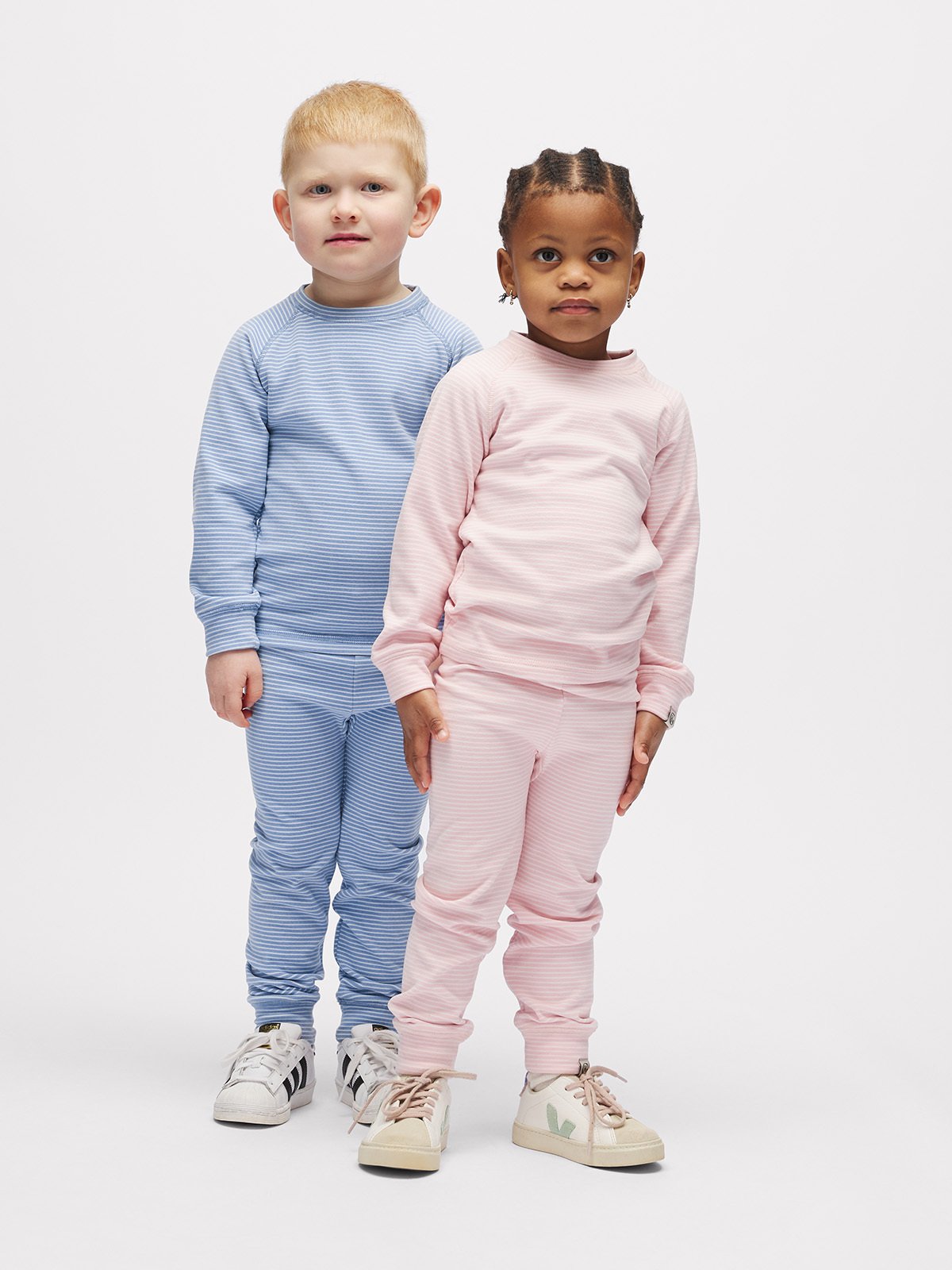 Gullkorn Cactus Fleece-sett Lys Blå (S)