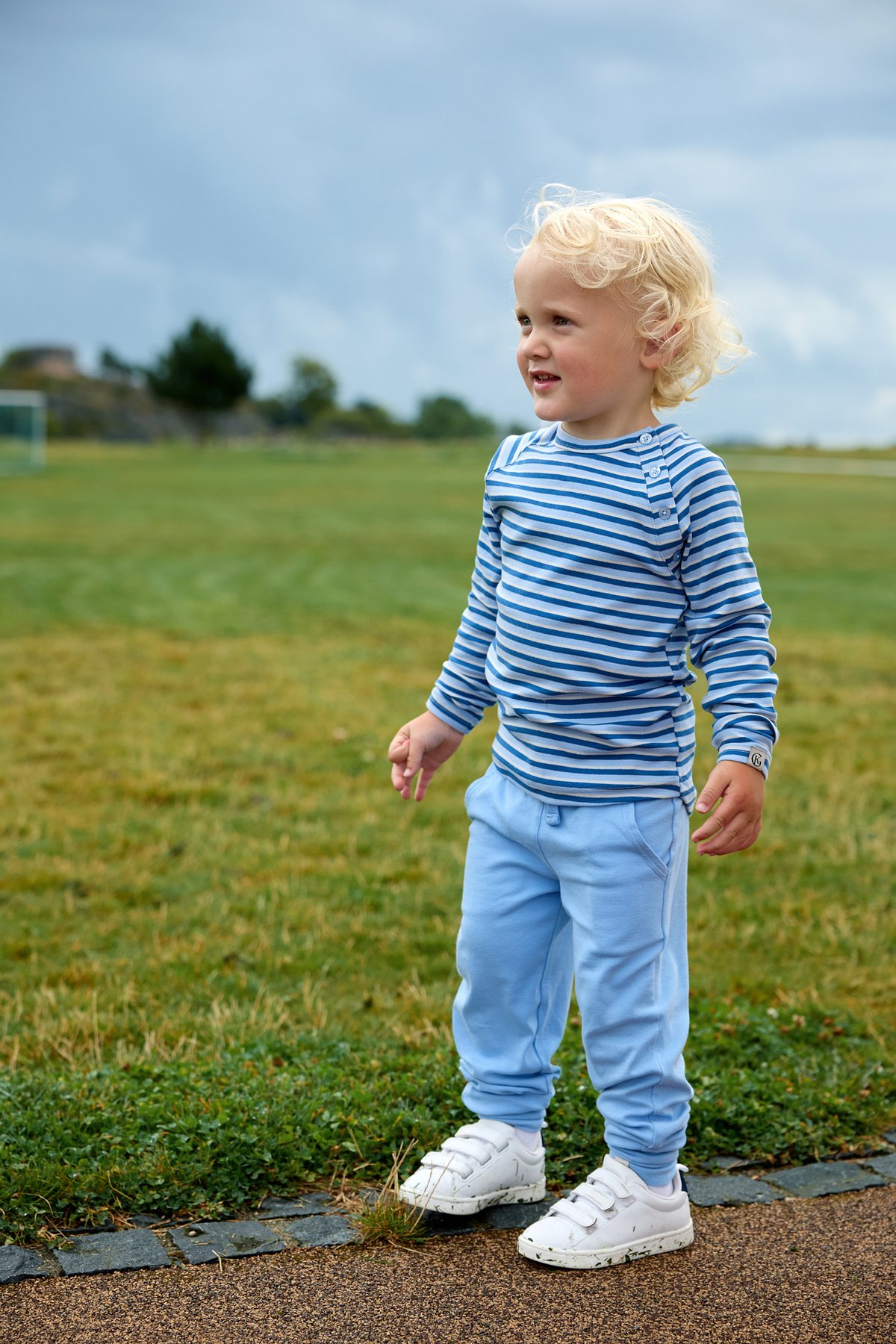 Gullkorn Villvette Bukse Himmelblå