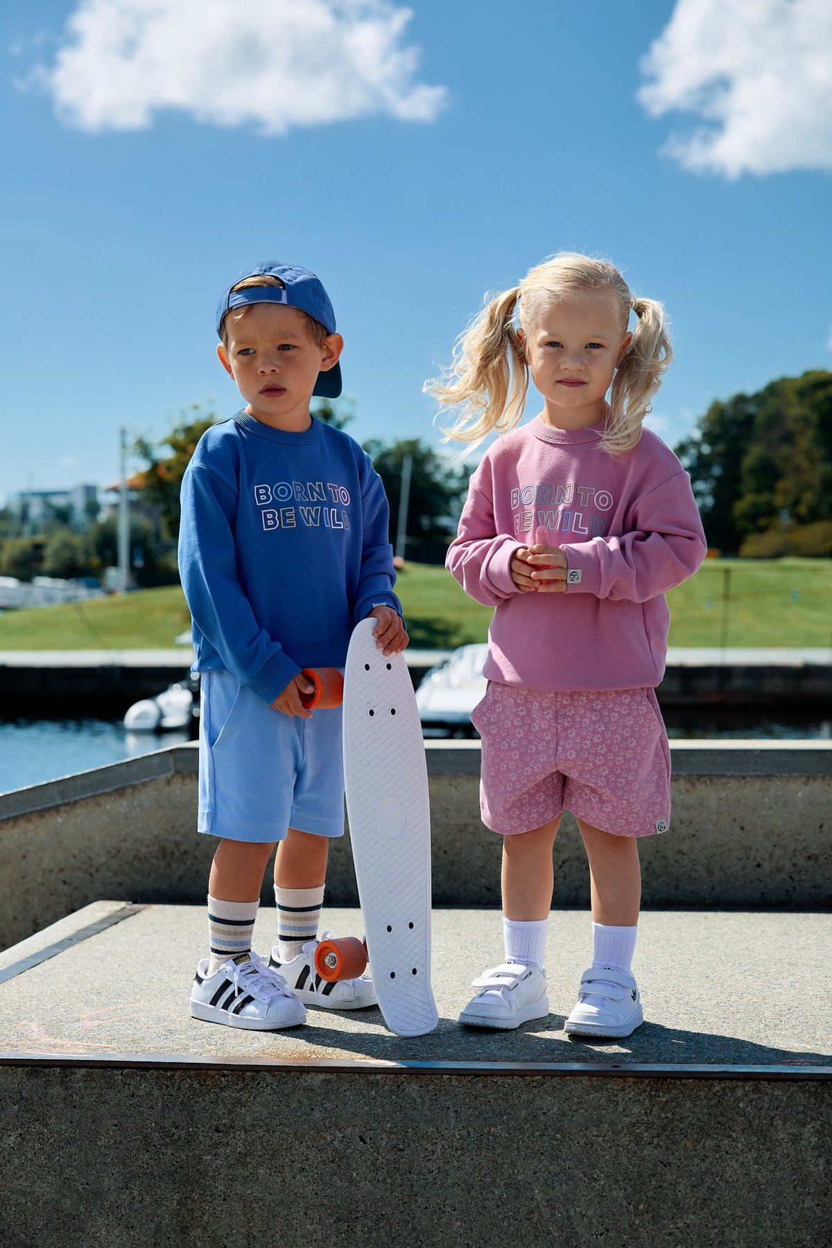 Gullkorn Caps Stålblå