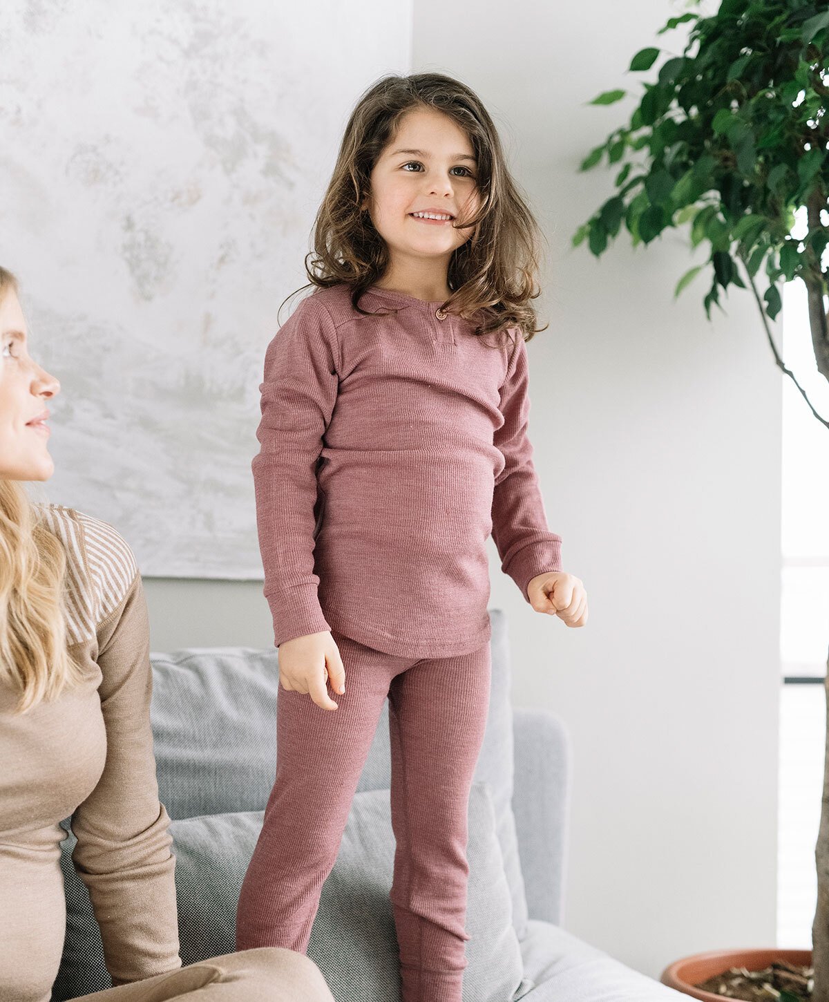 Gullkorn Billie Ulltrøye Gammelrosa