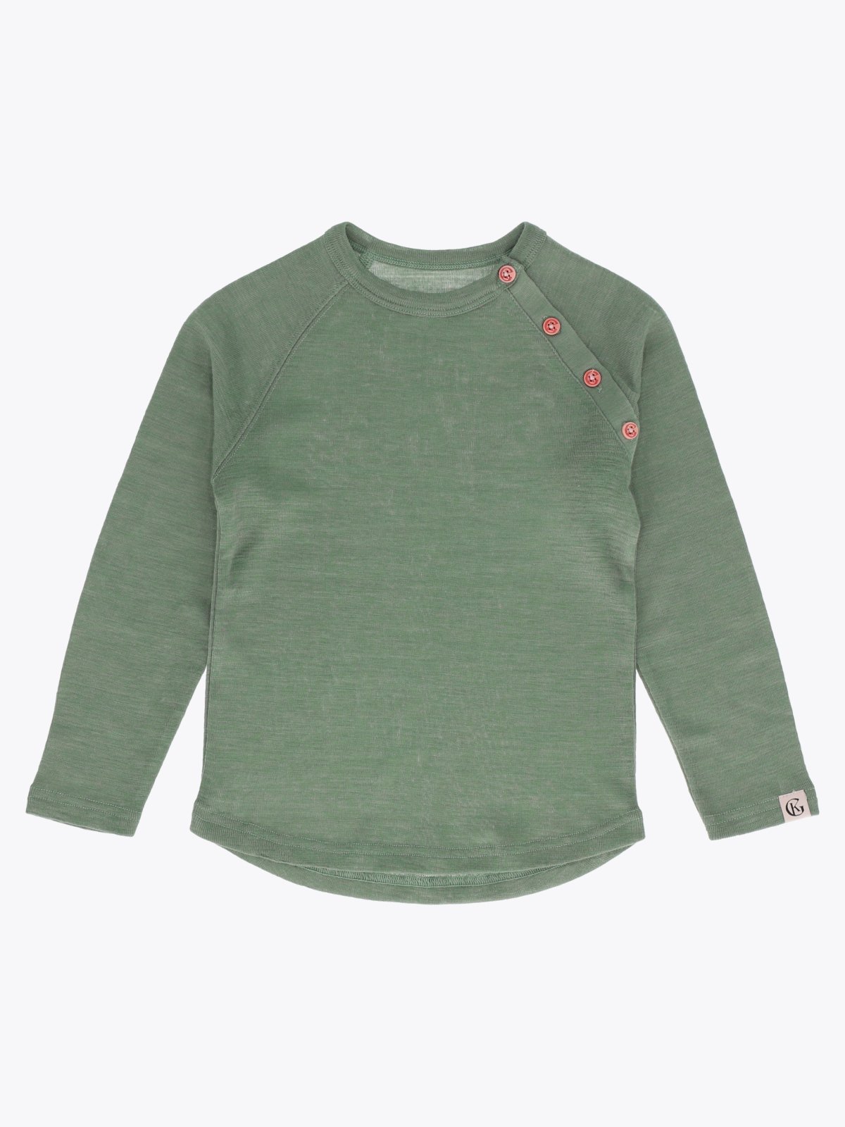 Gullkorn Villvette Ull Longsleeve Tåkegrønn