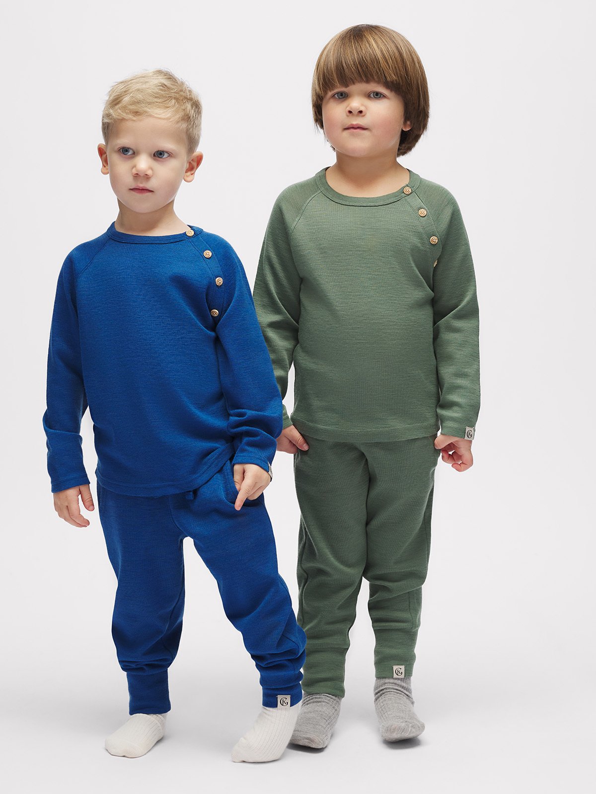 Gullkorn Villvette Ull Longsleeve Tåkegrønn