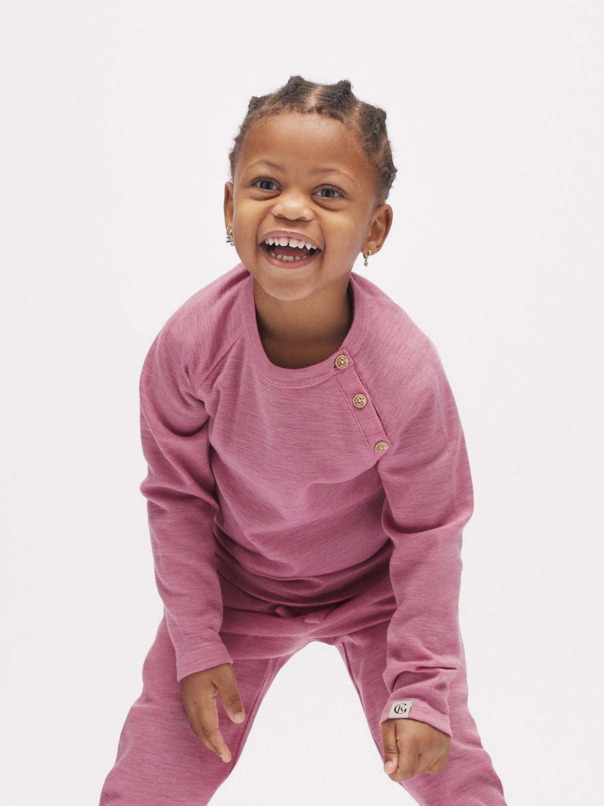 Gullkorn Villvette Ull Longsleeve Tåkerosa