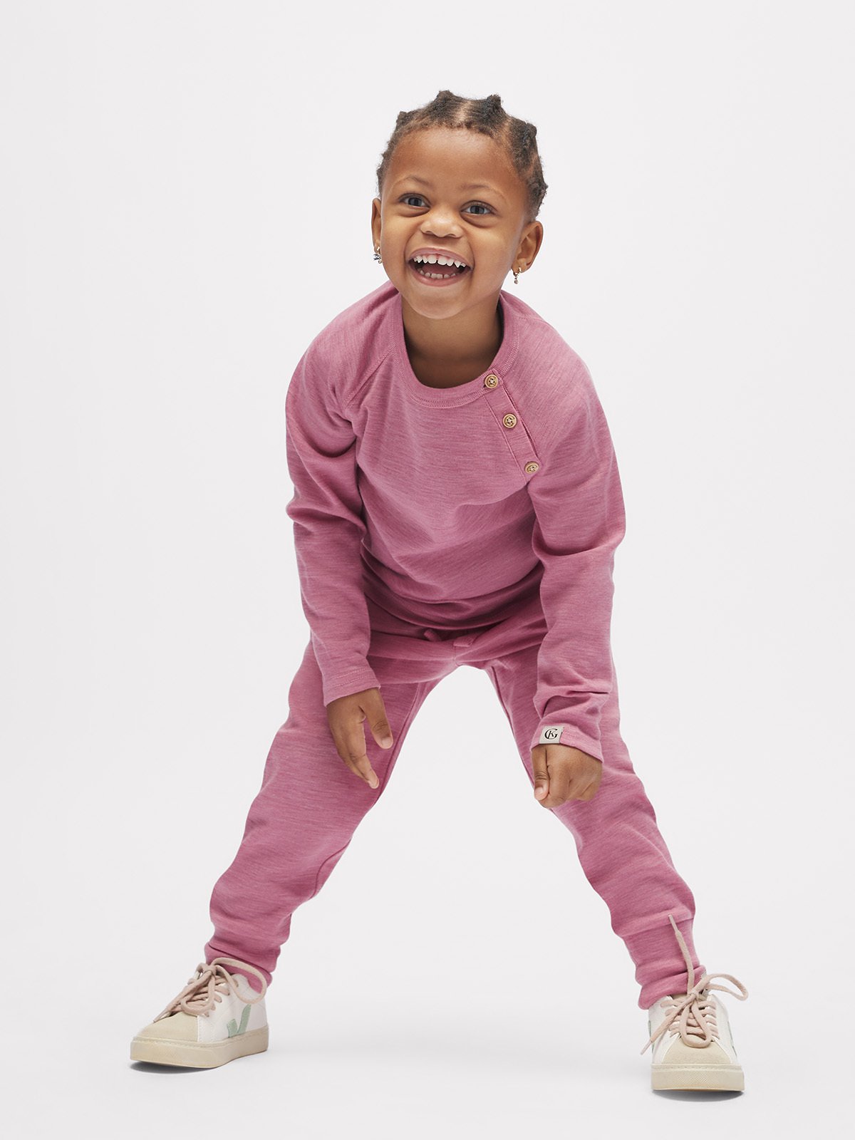 Gullkorn Villvette Ull Longsleeve Tåkerosa