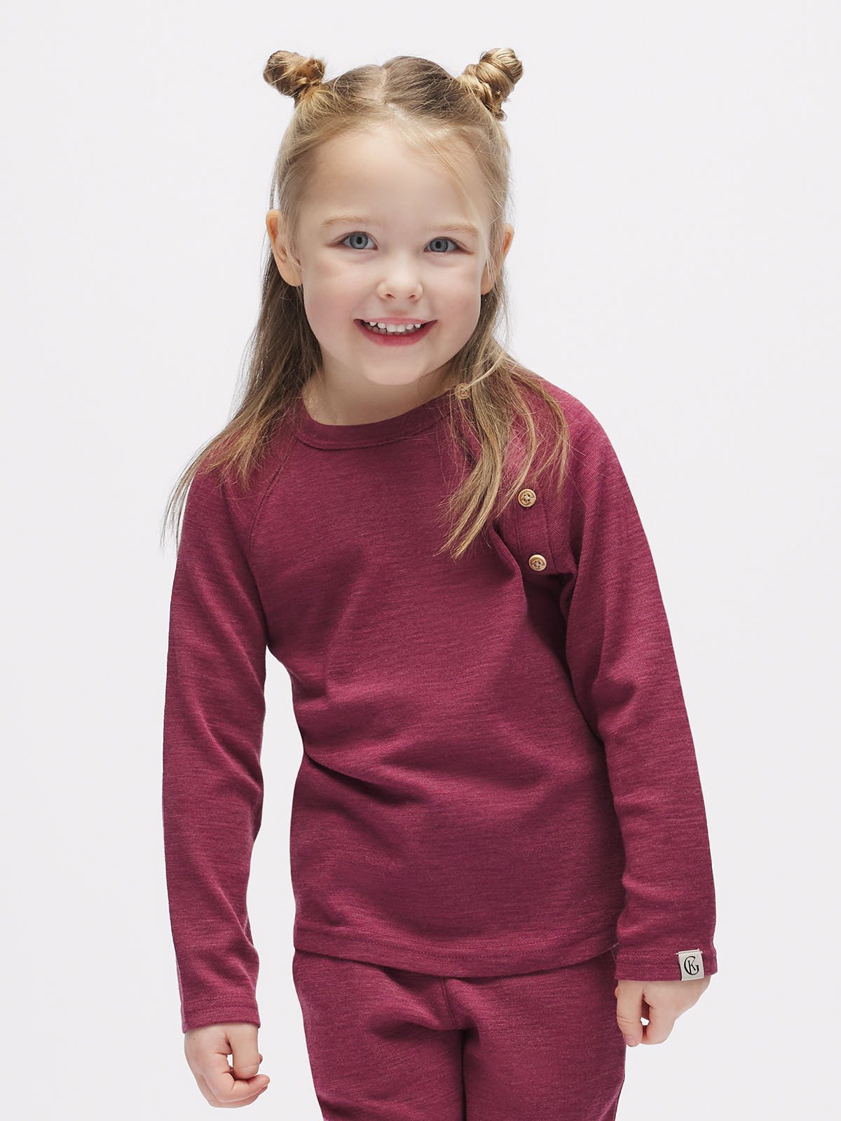 Gullkorn Villvette Ull Longsleeve Varm Rosa