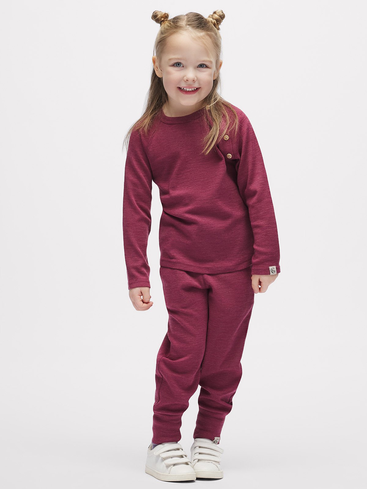 Gullkorn Villvette Ull Longsleeve Varm Rosa