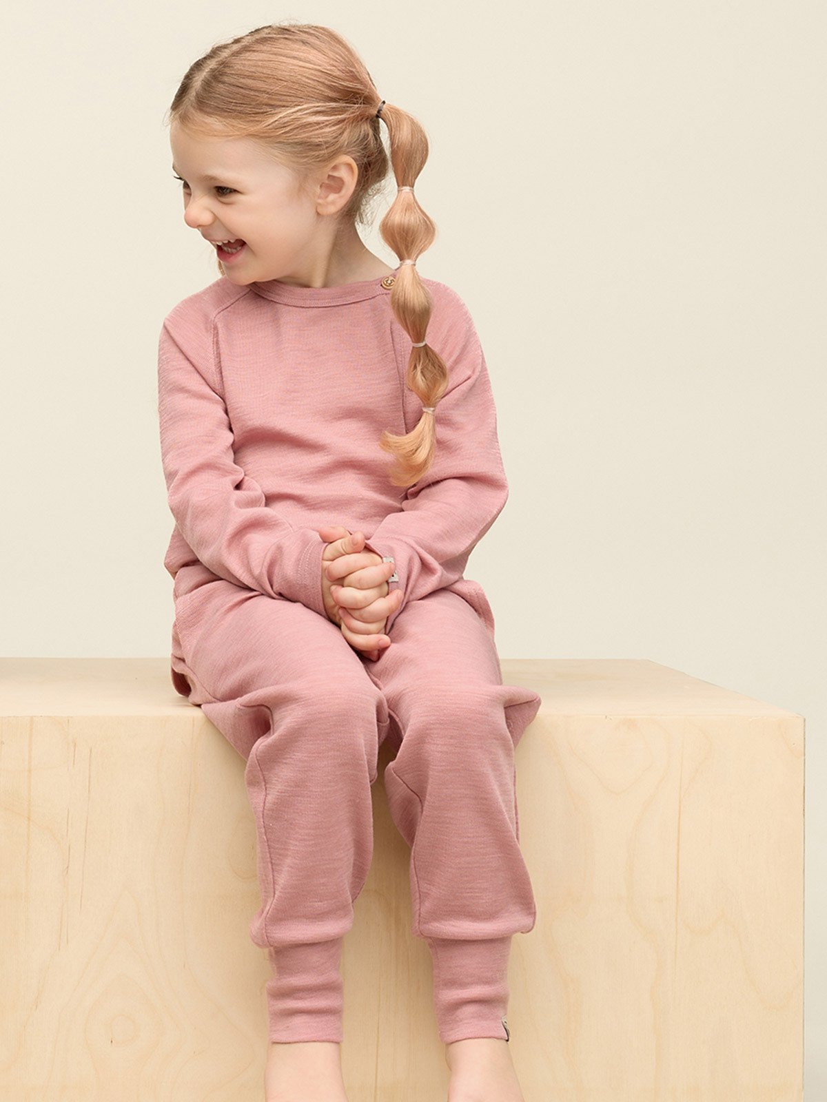 Gullkorn Villvette Ull Longsleeve LillaRosa