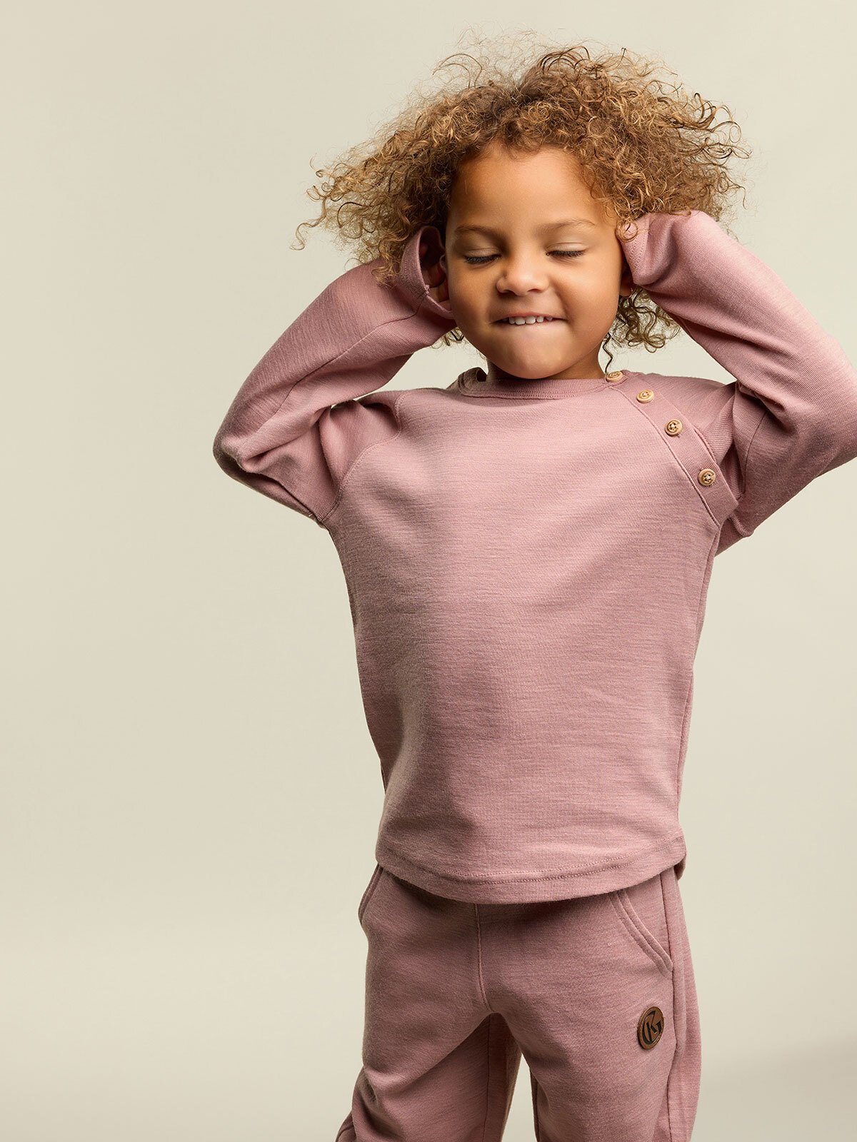 Gullkorn Villvette Ull Longsleeve Lys Rosa