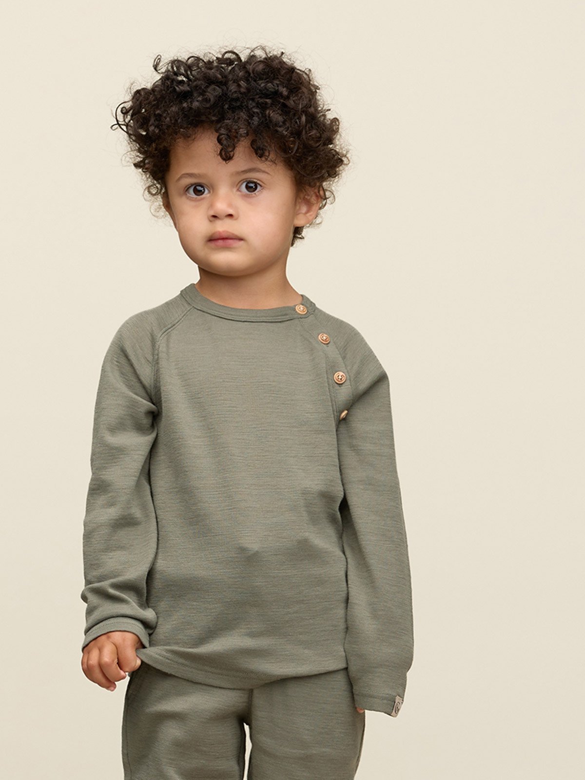 Gullkorn Villvette Ull Longsleeve Matt Grønn