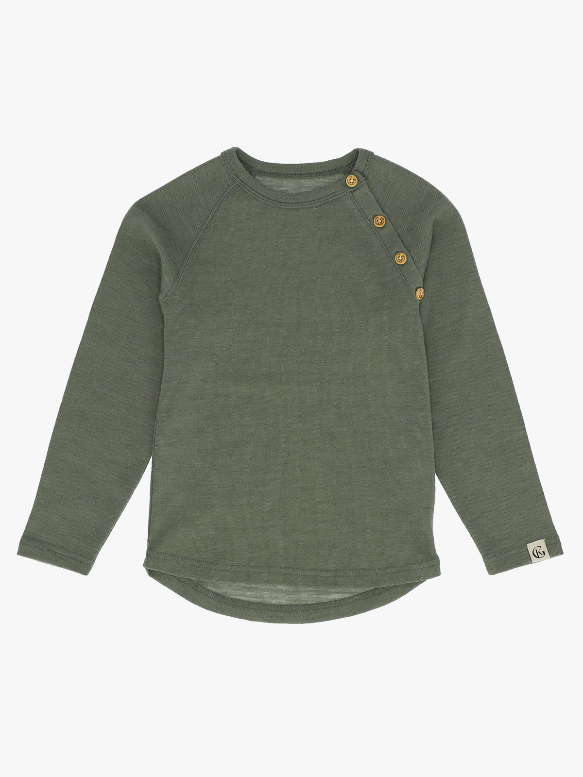 Gullkorn Villvette Ull Longsleeve Matt Grønn