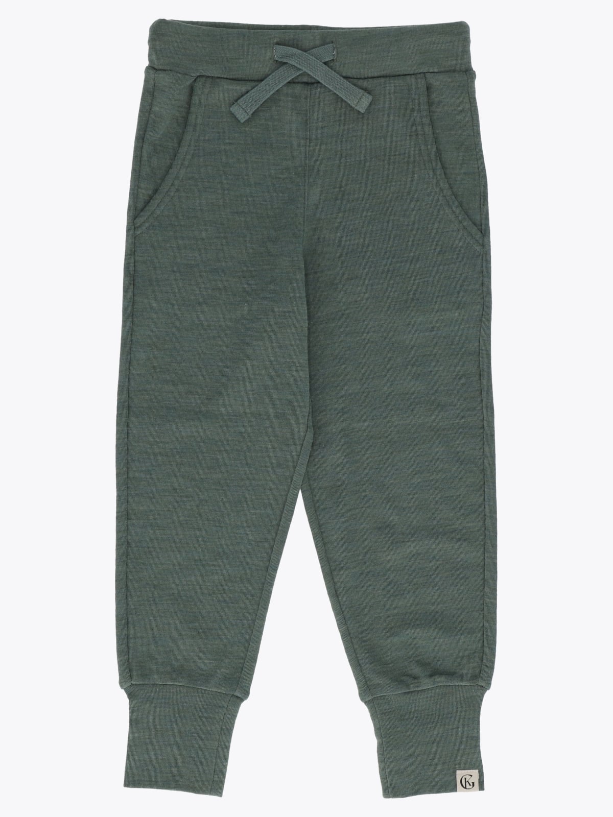 Gullkorn Villvette Wool Pant Dus Grønn