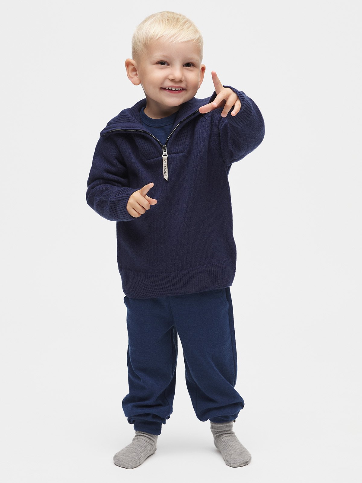Gullkorn Villvette Wool Pant Mørk Blå