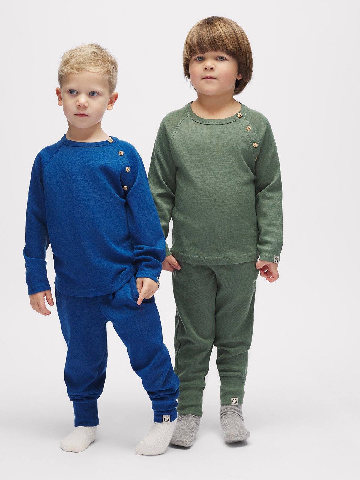 Gullkorn Villvette Ull Bukse Tåkegrønn