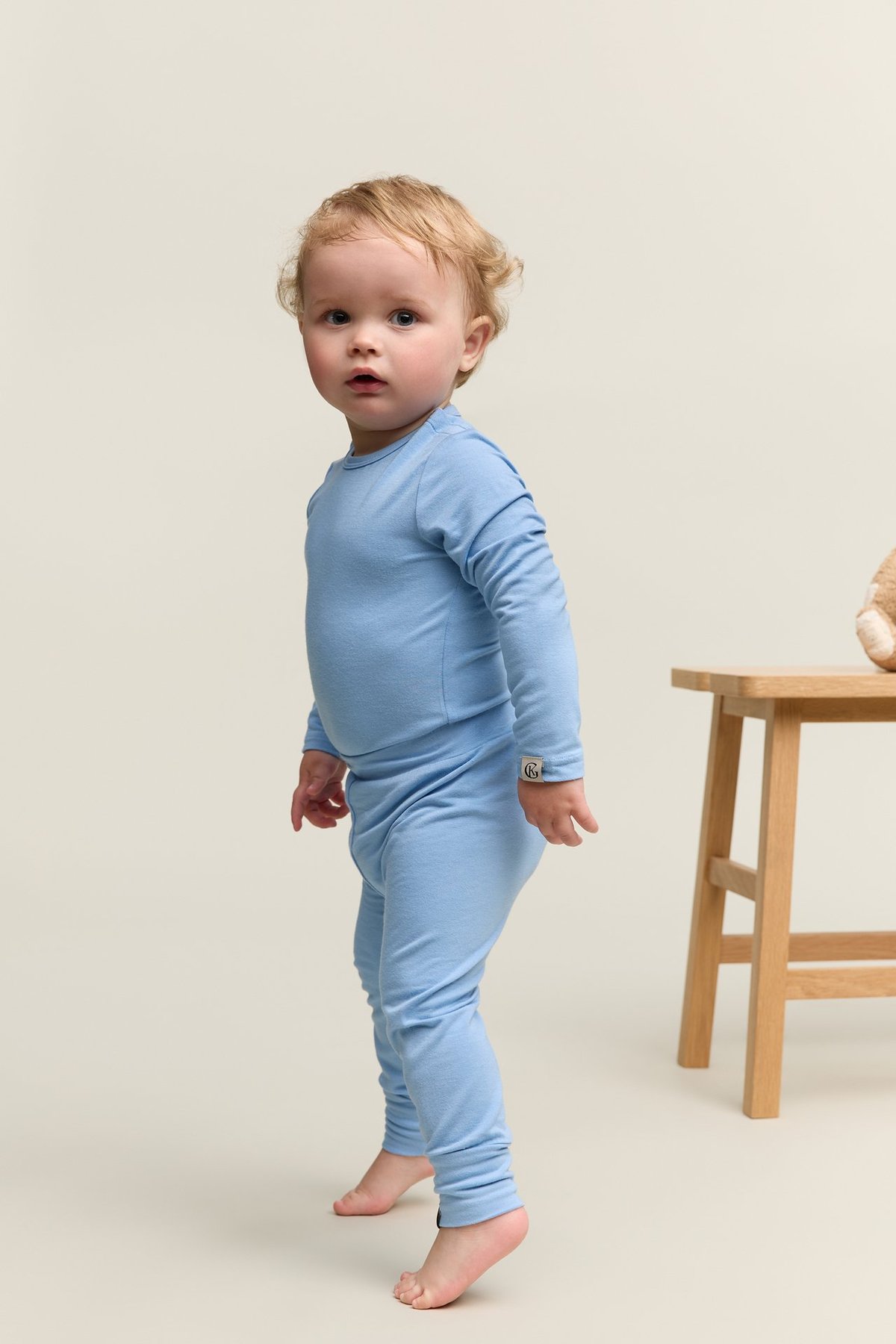 Gullkorn Vennen Baby Sett Himmelblå