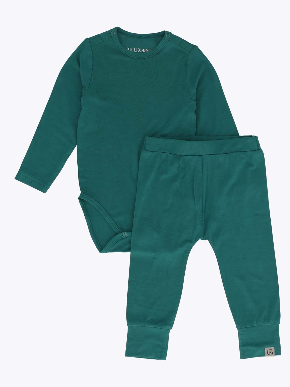 Gullkorn Vennen Baby Sett M Blågrønn