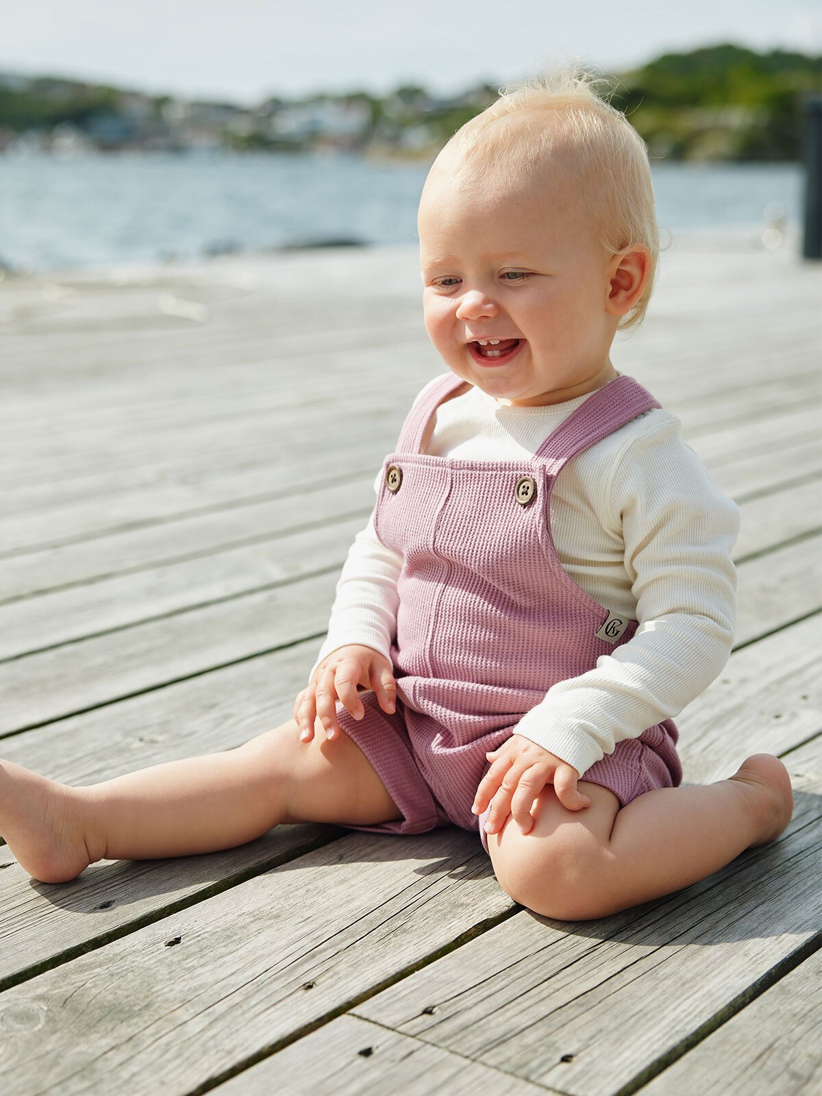 Gullkorn Tille Baby Shorts Lilla