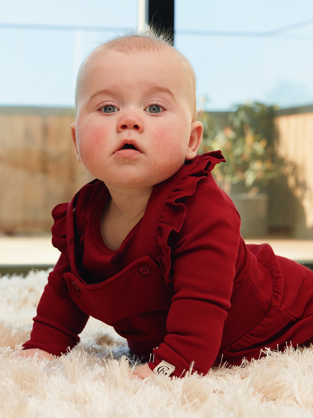 Gullkorn Olivia Sparkebukse Dyp Rød